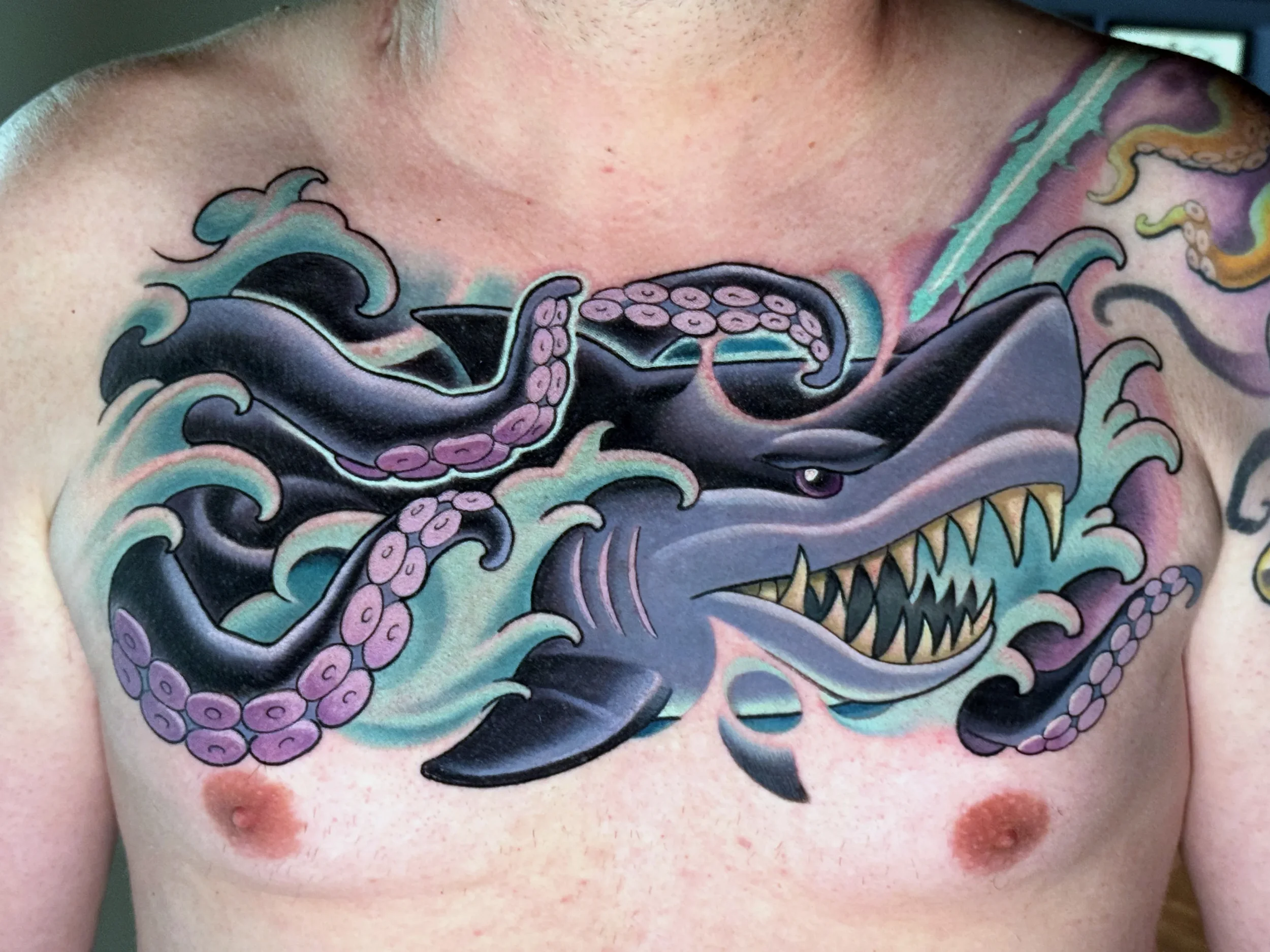 Tentacle Shark Tattoo