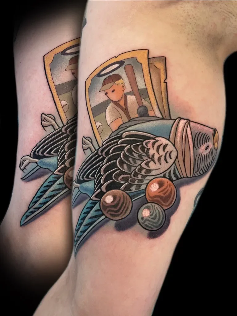 Petey Parakeet Tattoo