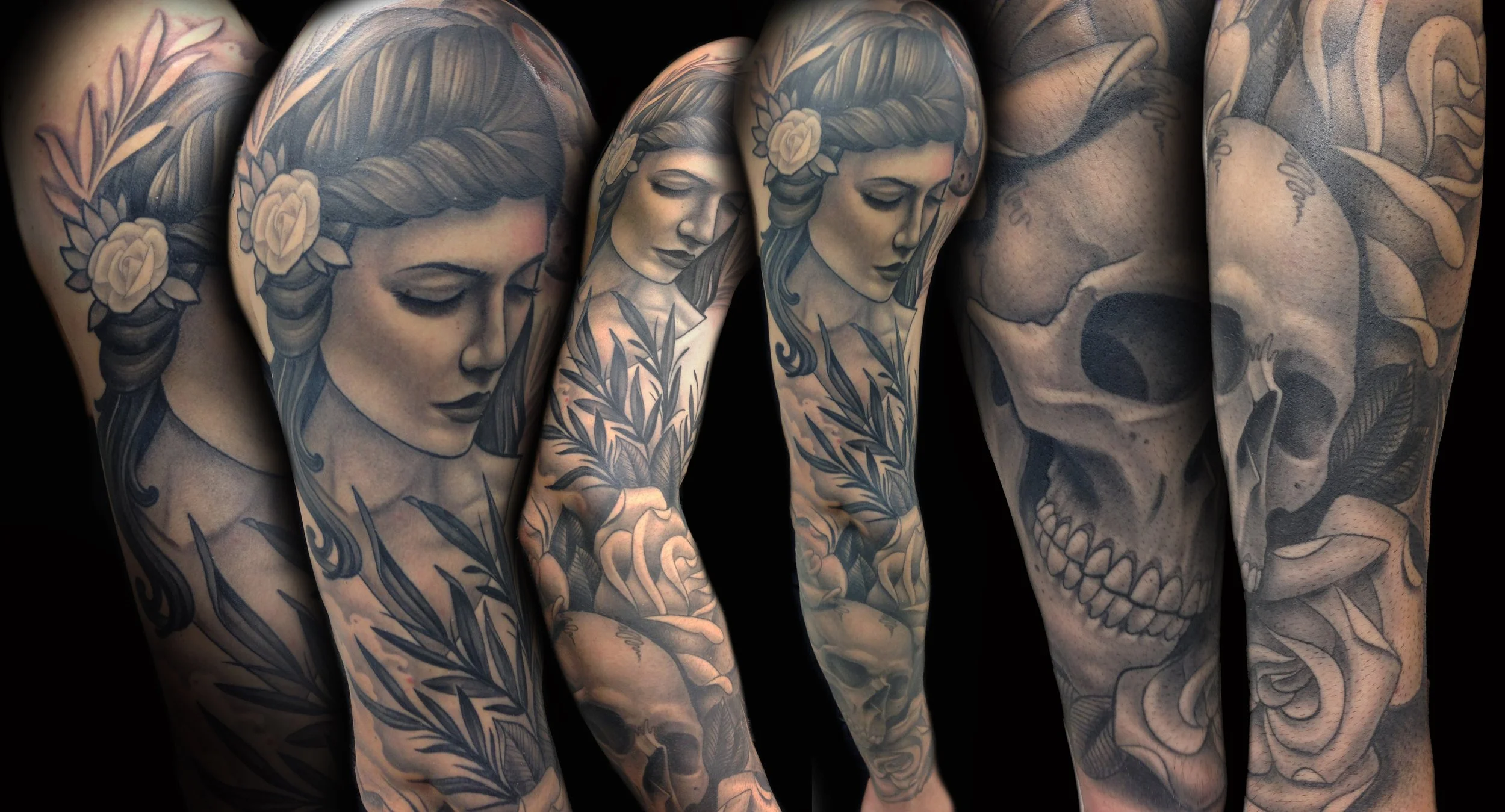 Lady and Roses Arm Sleeve 