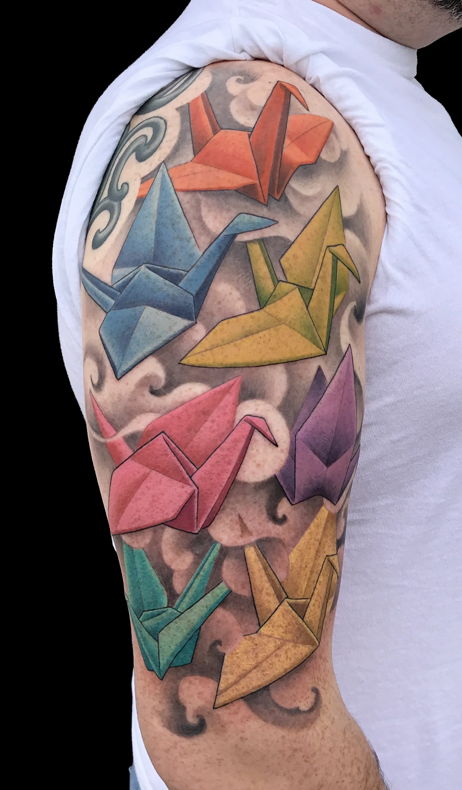 Rainbow Cranes Pulse Memorial Tattoo