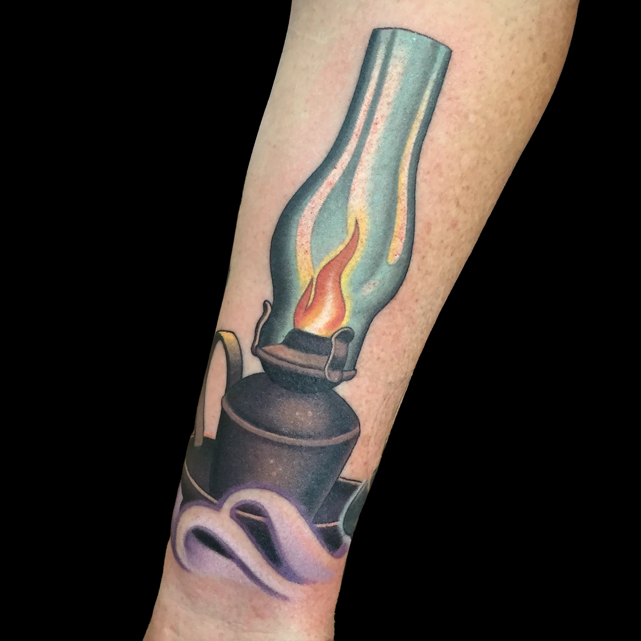 Oil Lamp Tattoo