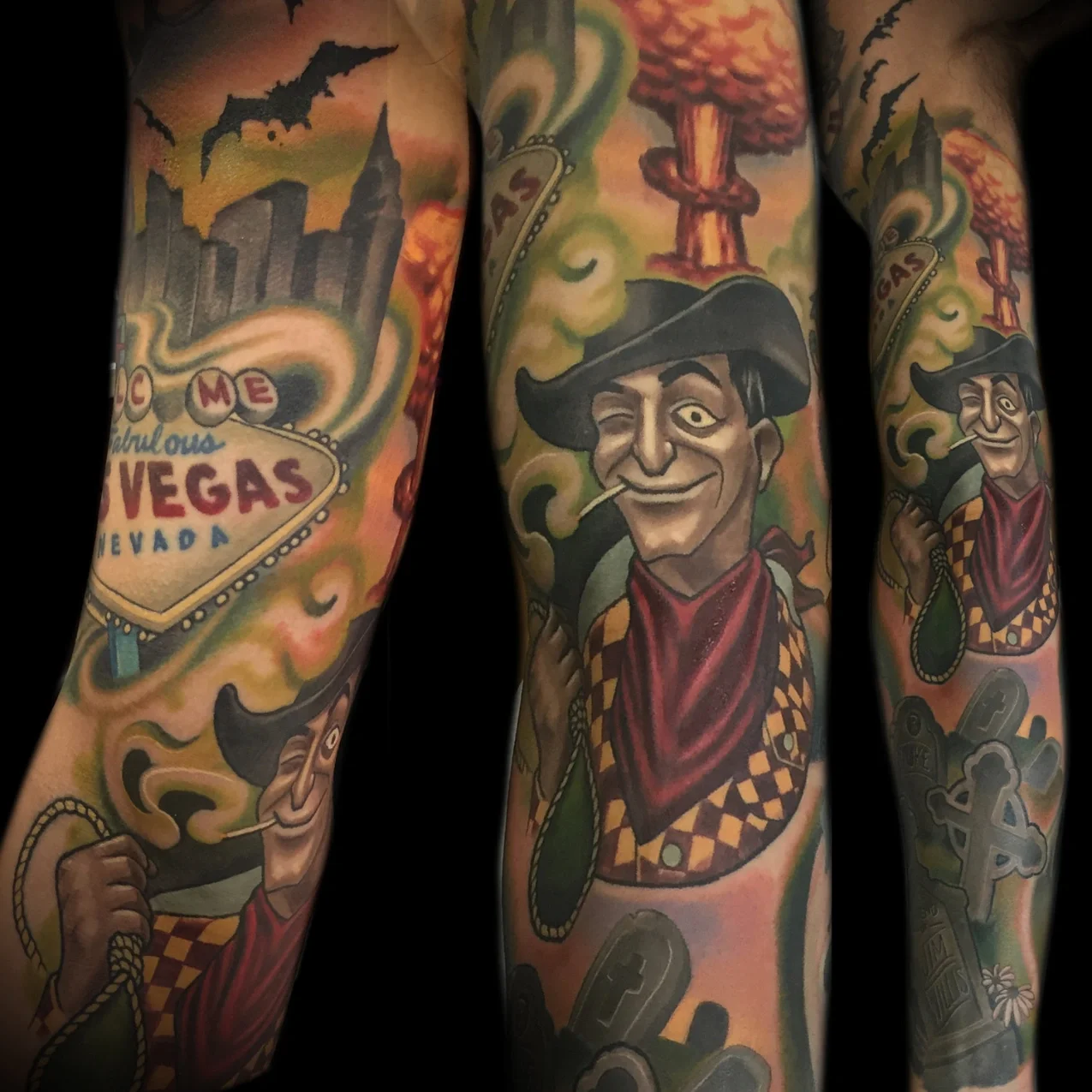 Vegas Vic Atomic Bomb Tattoo