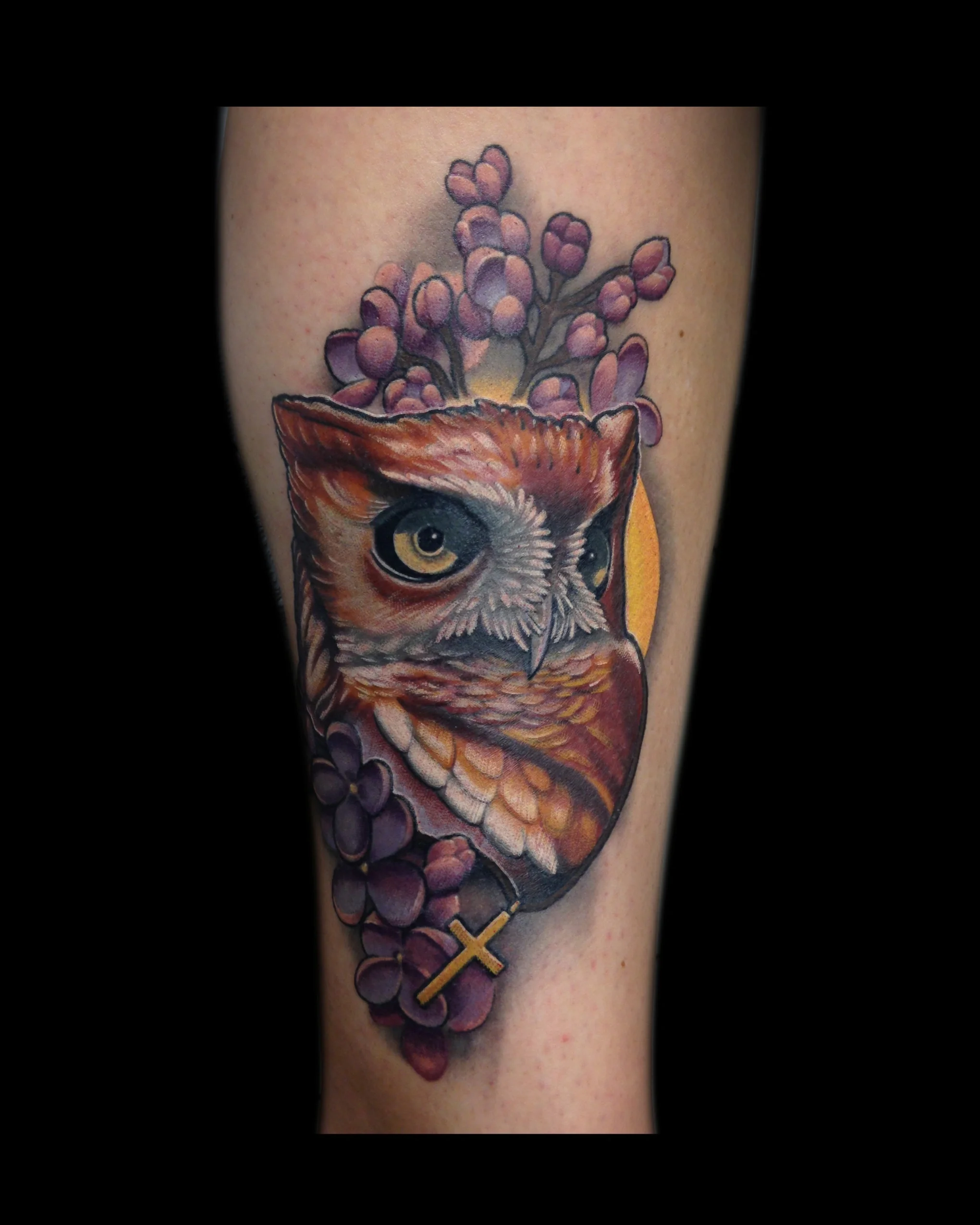 Screech Owl Tattoo