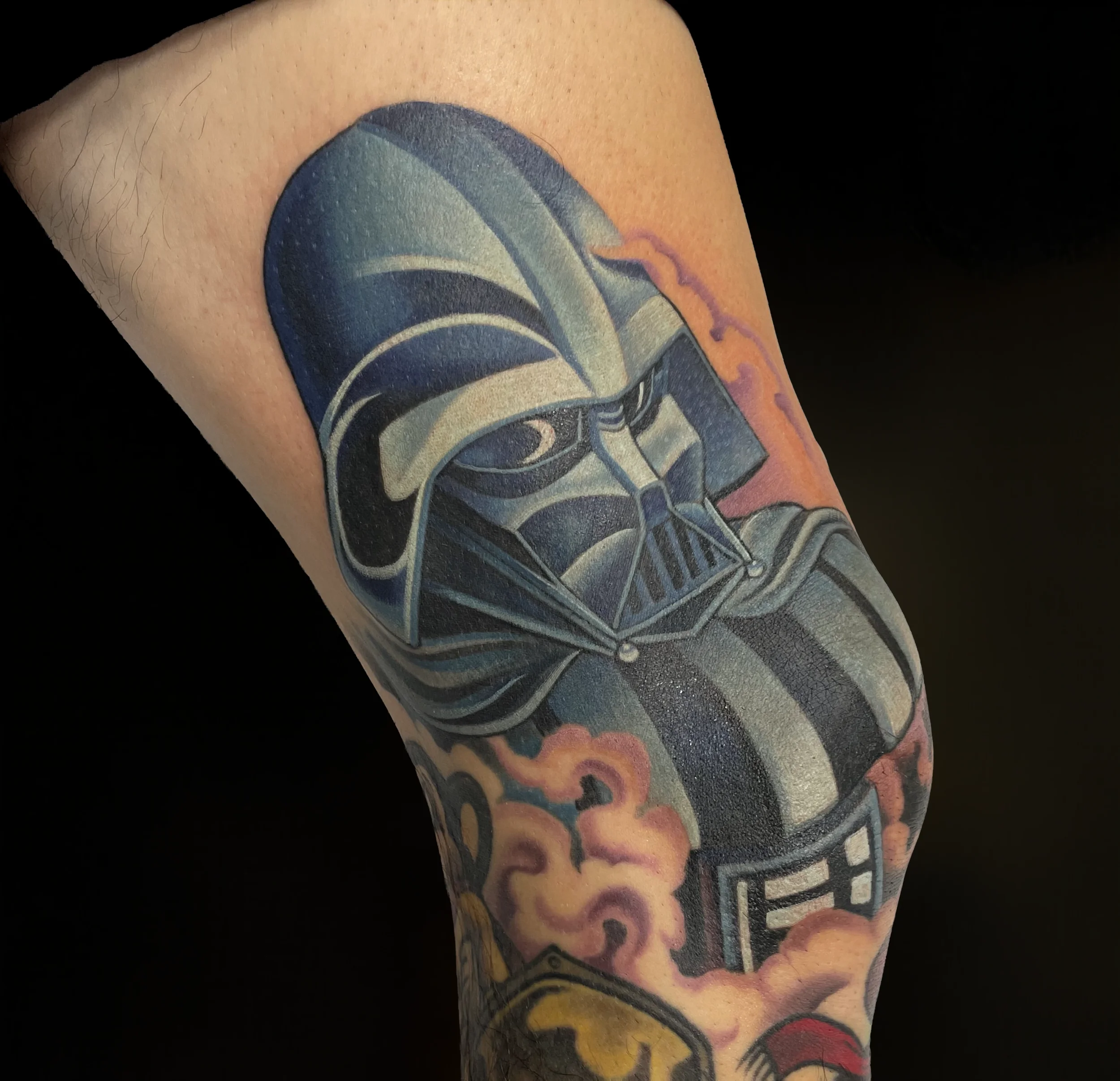 Darth Vader Knee Tattoo