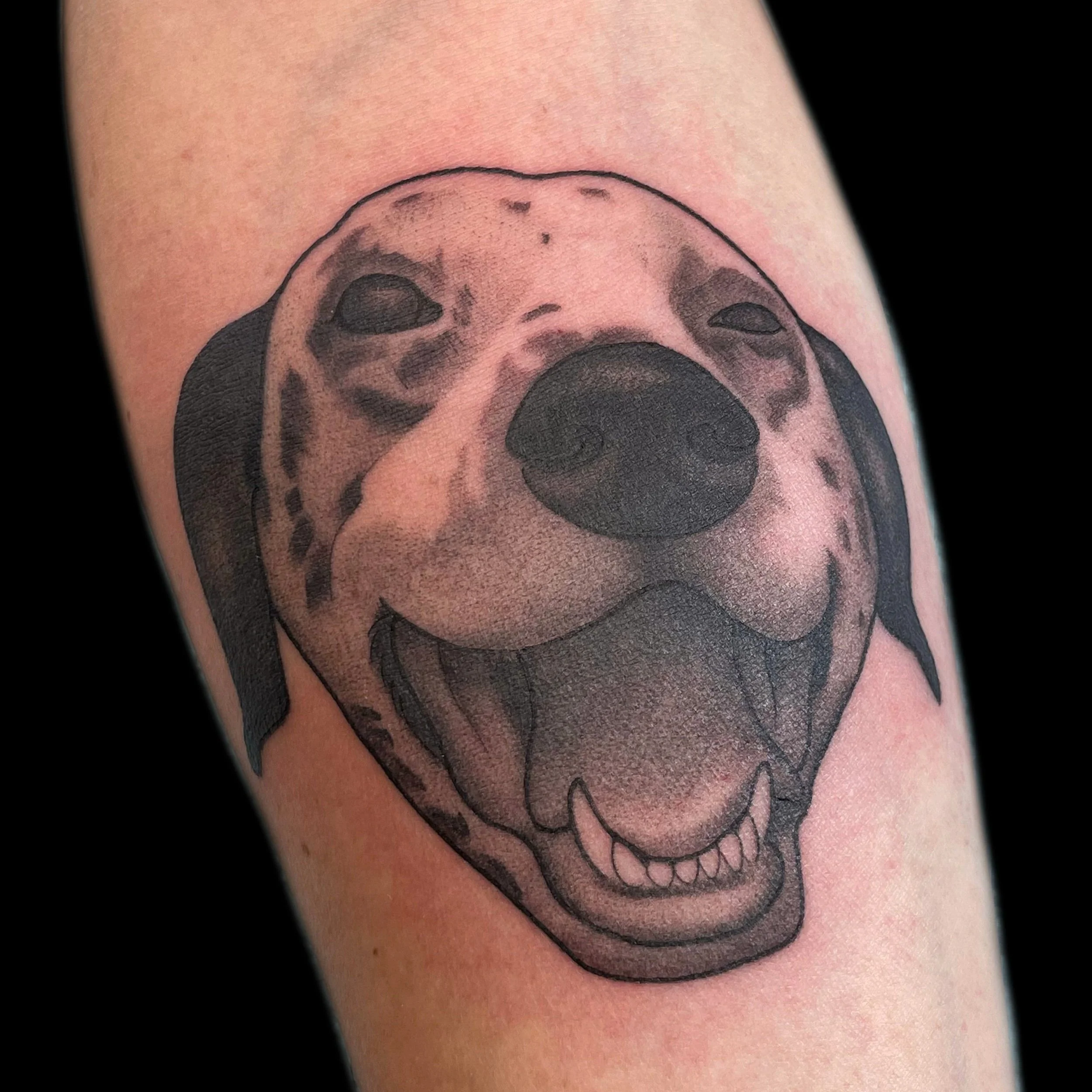 simple pup tattoo