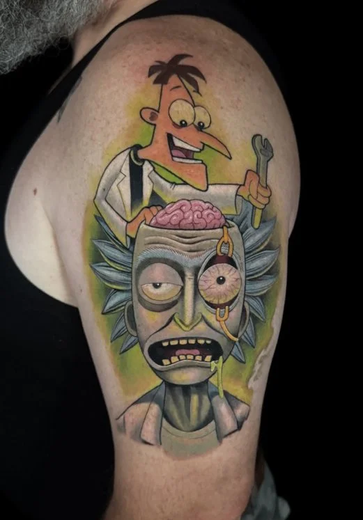 rick and morty tattoo