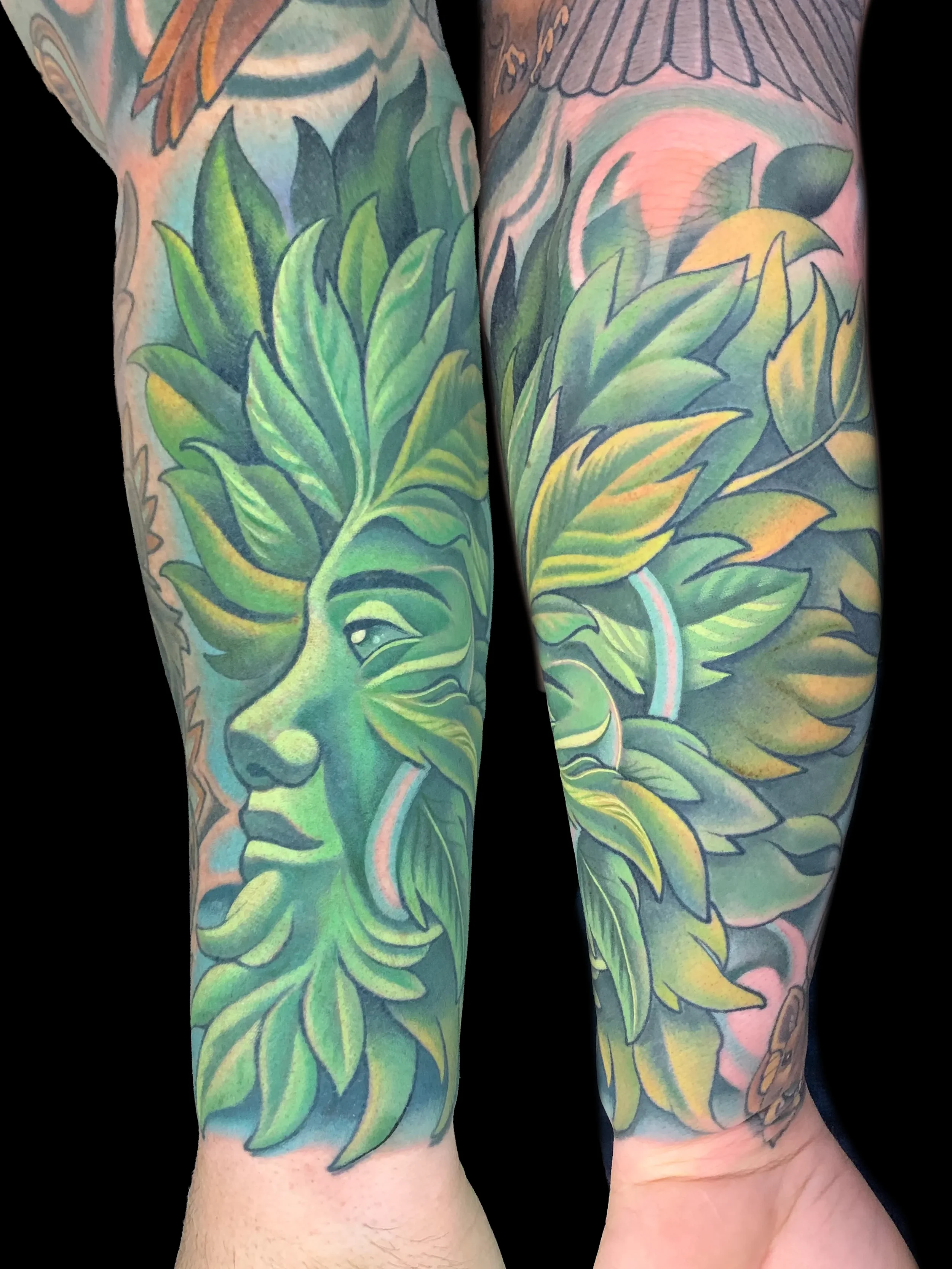 Leaf Man Tattoo