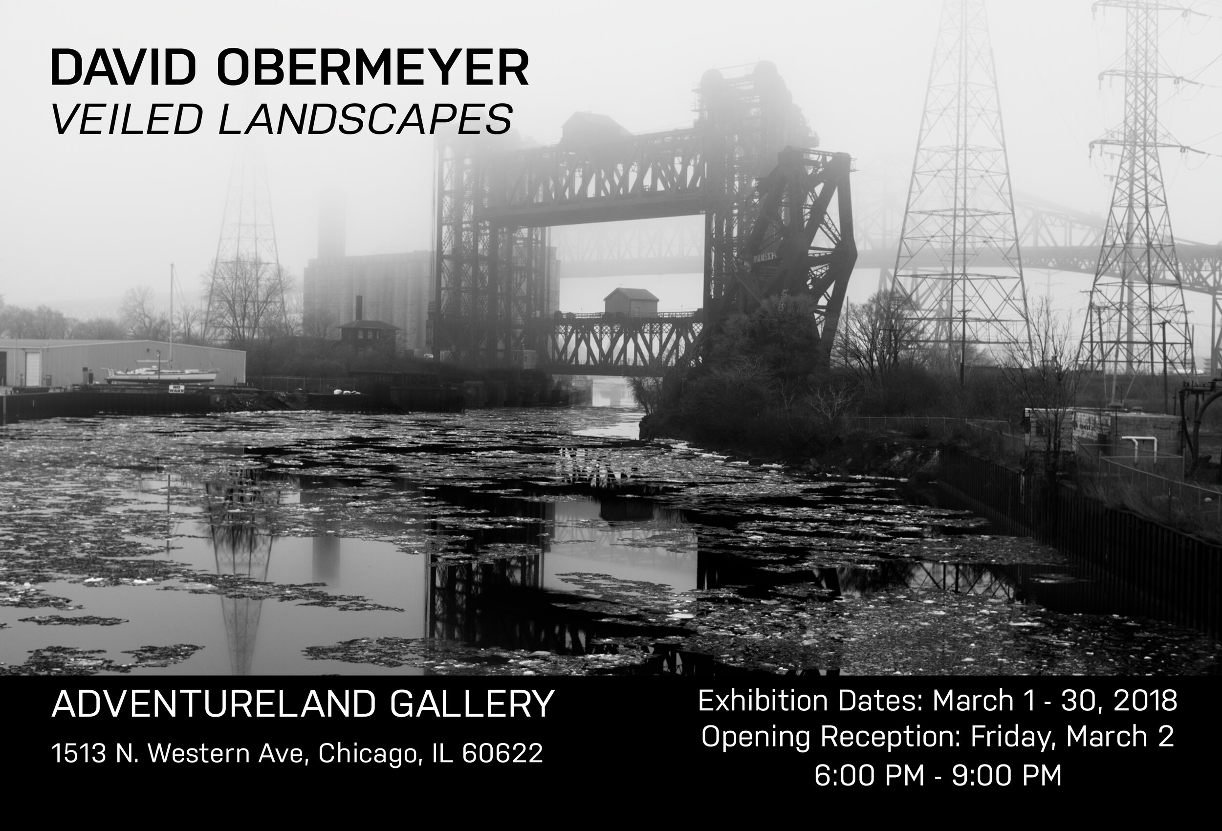  exhibition postcard for  David Obermeyer.  