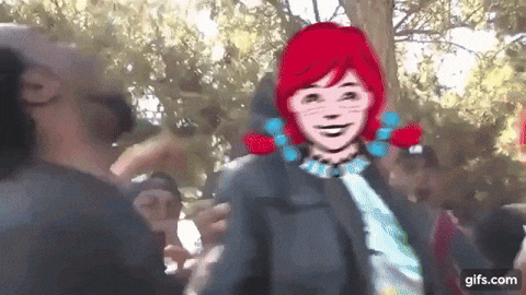wendys rapping.gif