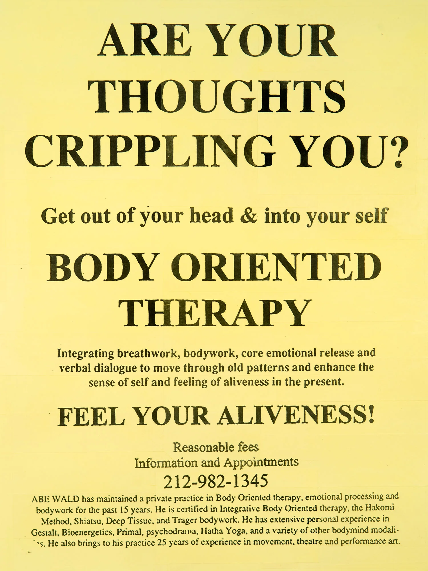 Crippling Thoughts