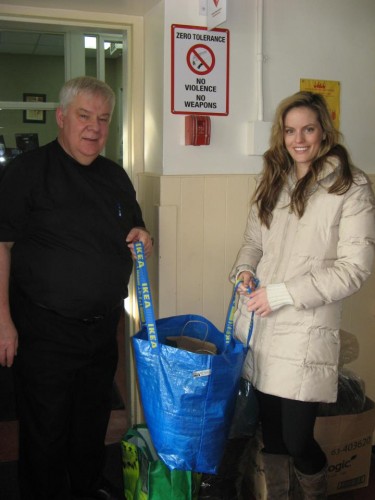 Donating winter wear and supplies to Good Shepherd in Toronto January and February 2012