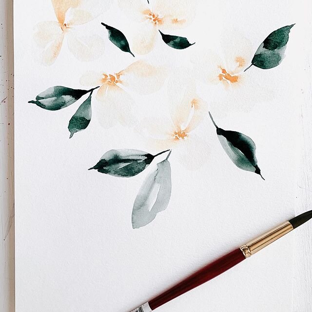 Just lovin&rsquo; on green 🌱🌱🌱
.
.
.
.
.

#watercolorist #watercoloring #watercolorpaint #watercolor_painting #illusration #colorlovers #watercolorflower #watercolorflorals #paintinginprogress #artist #creativemornings #workinprocess #watercolor_d