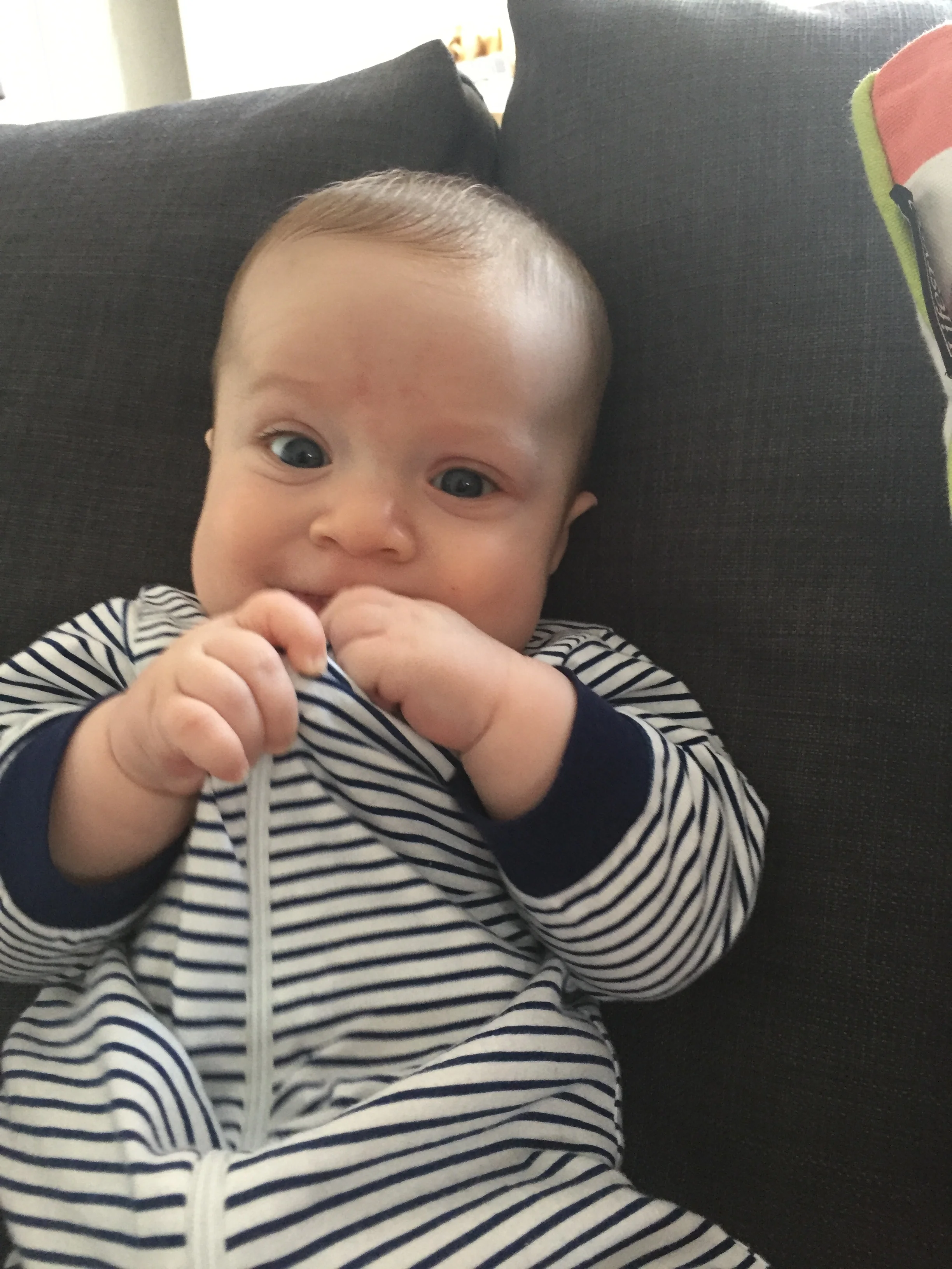 This face cracks me up... this kid definitely has personality :)