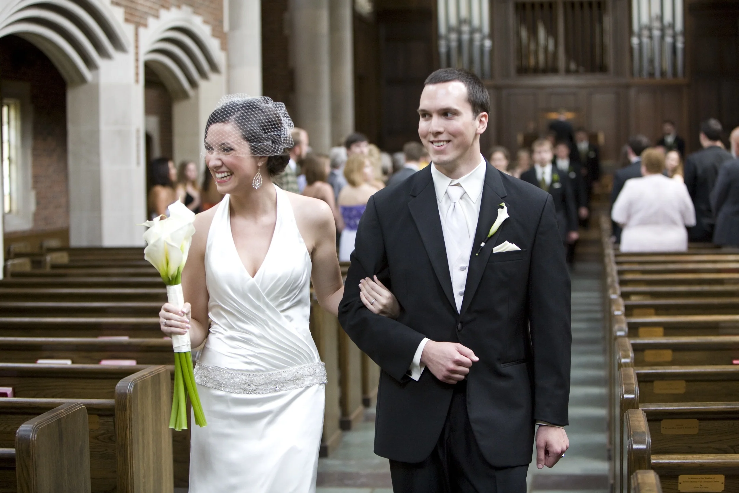 Our wedding day. Photo by Sarah Beaty of Eyeris Photography .