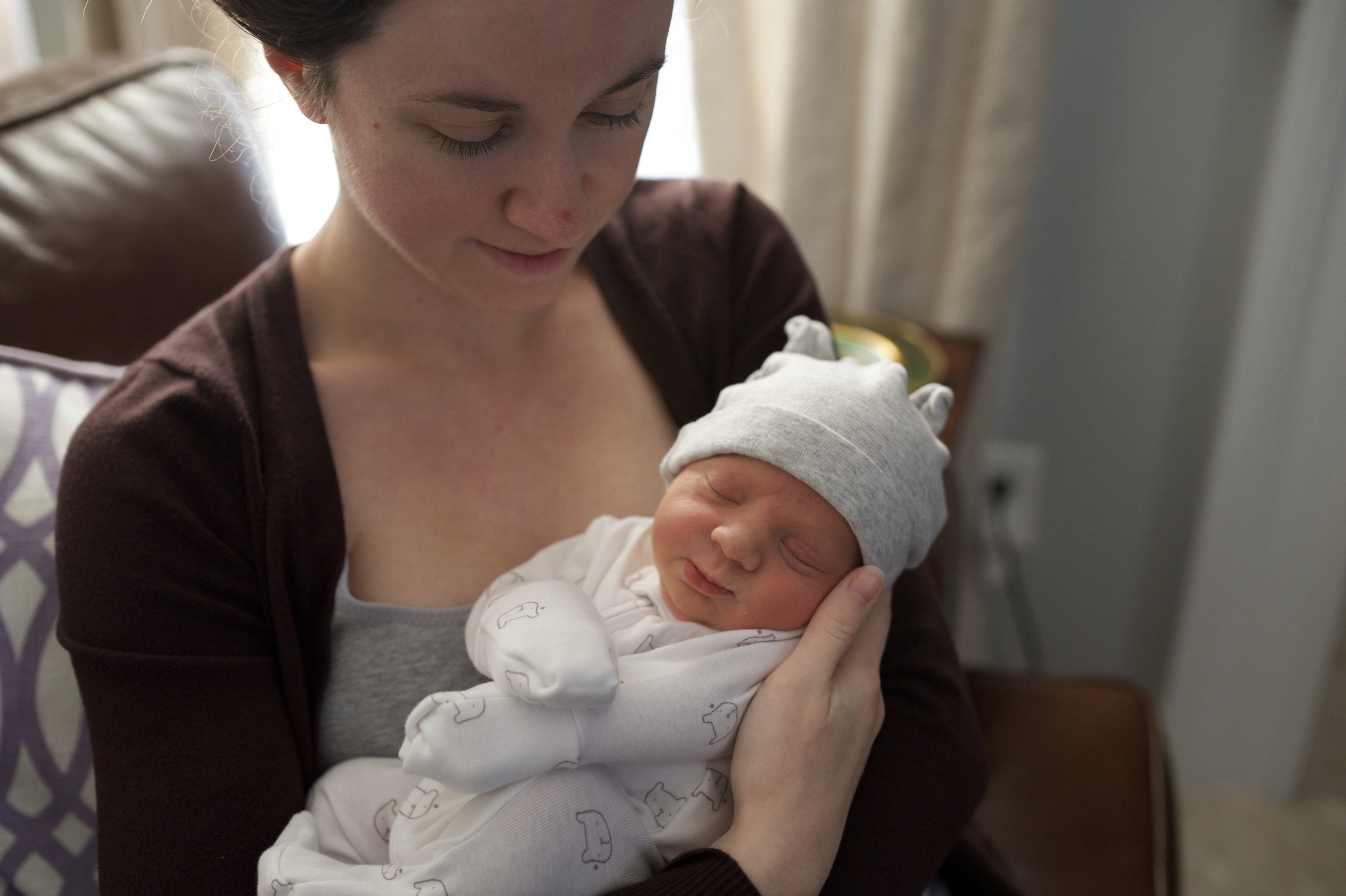 Teeny, tiny baby Miles - the day we brought him home from the hospital. *Cue the tears*