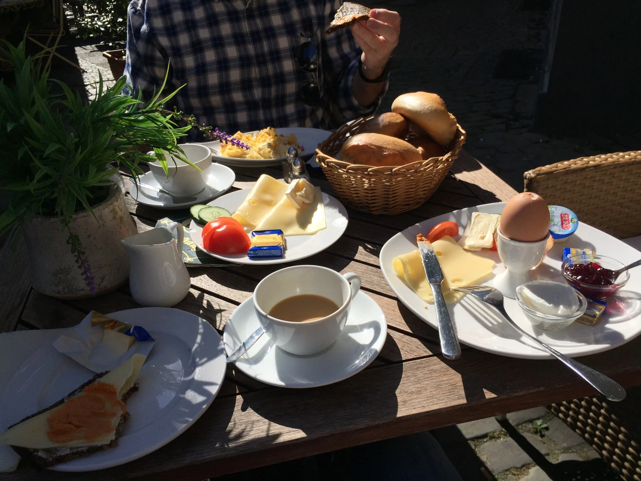 Aachener Cafe is one of our favorites for breakfast and a great cup of coffee.