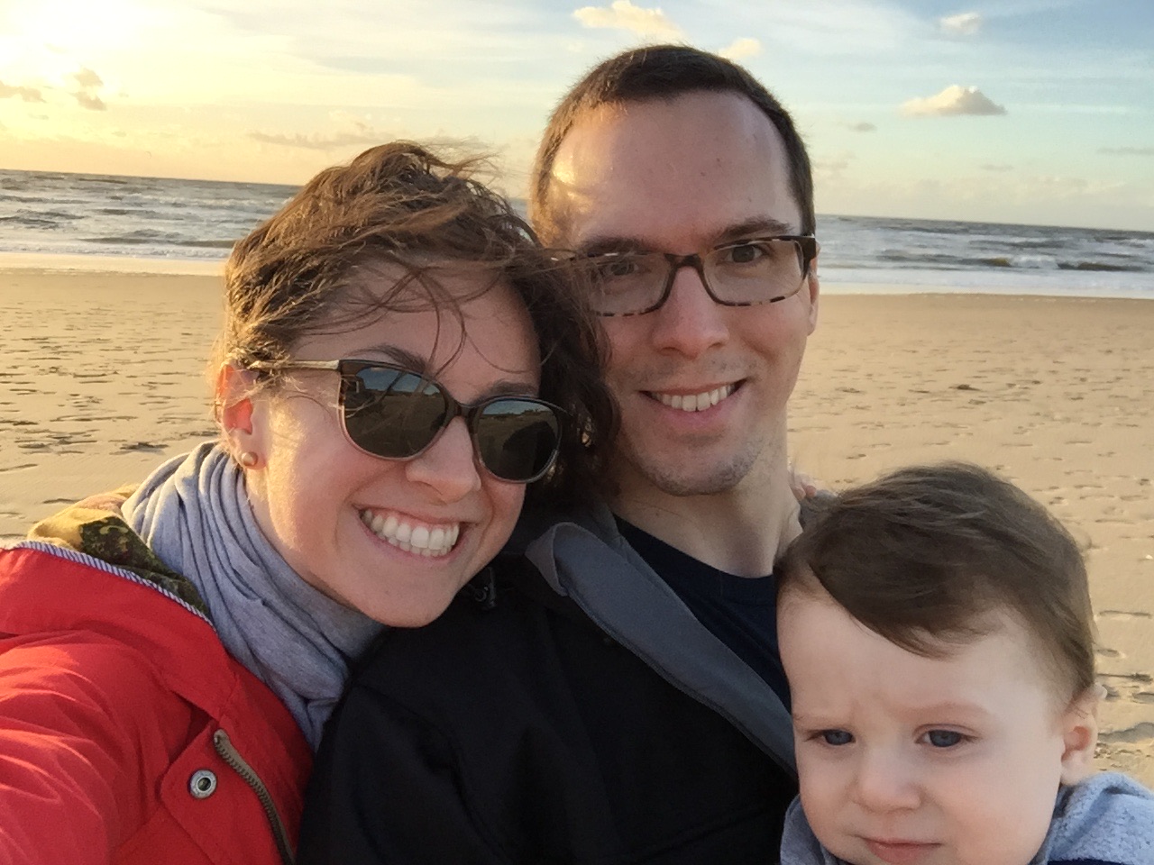 The wind was crazy, but we still had to get a family photo! Taken with iPhone 6.