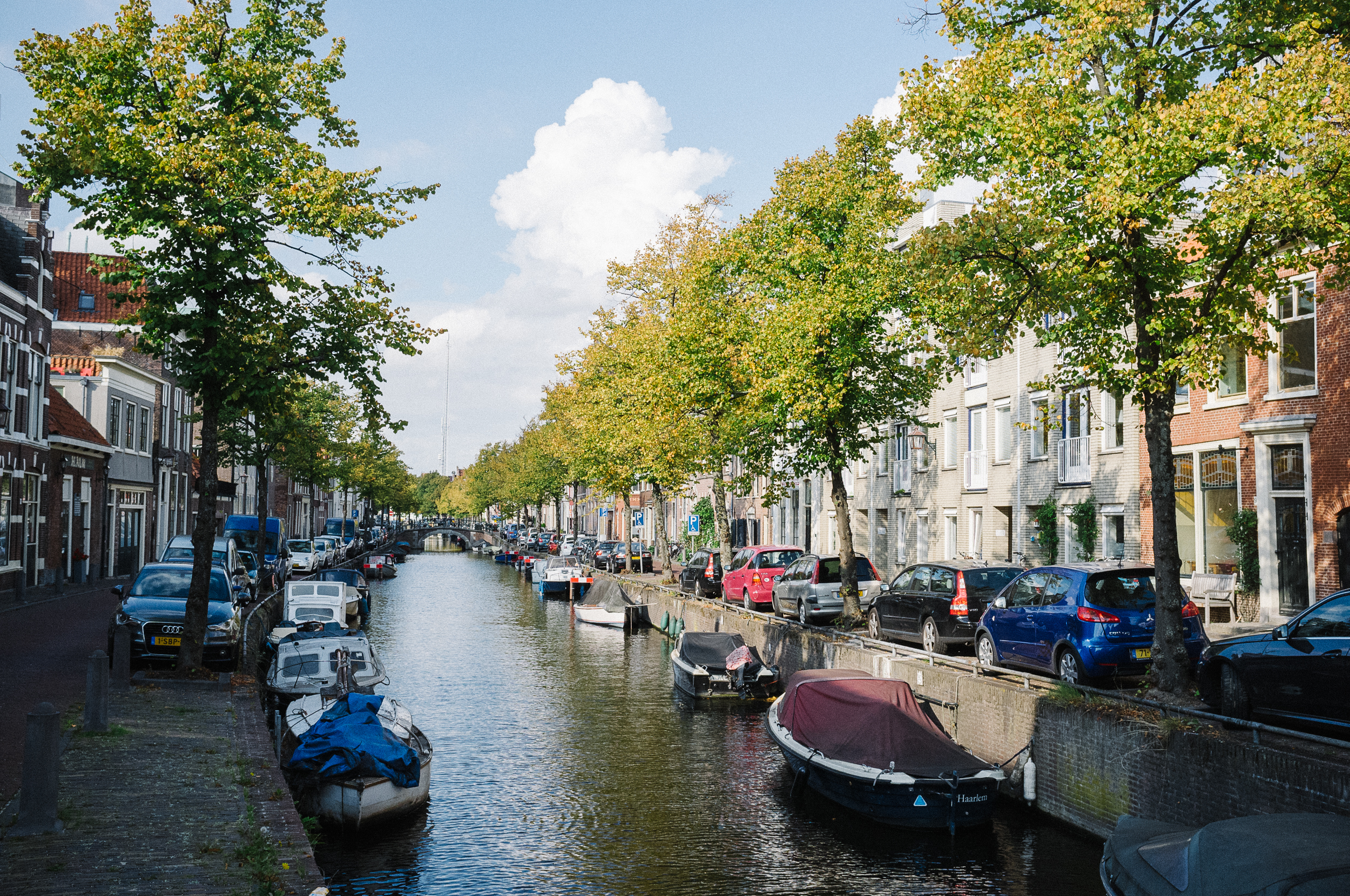 One of the canals in Haarlem. Photo taken with Fuji X100S, edited with VSCO.