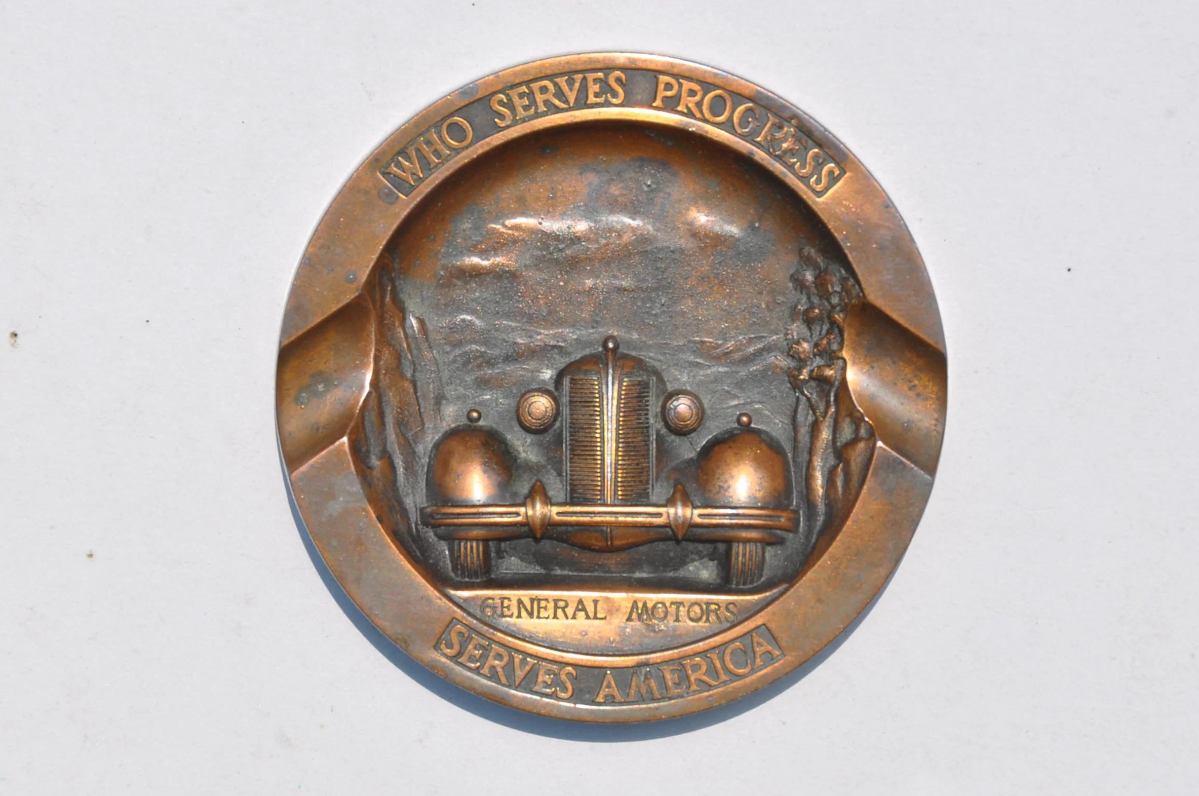 General Motors Brass Ash Tray