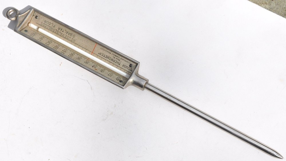 Dough Thermometer- made by Taylor, advert for Gibraltar Flour — Antiques  from The Retreat
