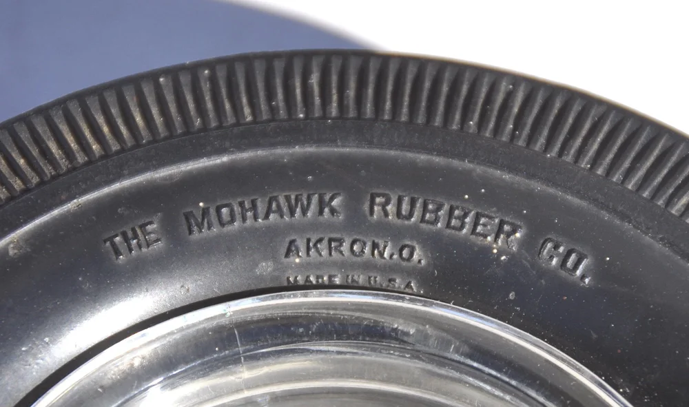 Mohawk Rubber Company TIRE Advertising Ashtray, circa 1960's