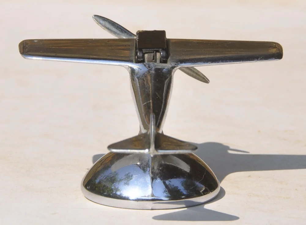 airplane cigarette lighter chromed AIRPLANE Desk Lighter. A Great Lighter — Antiques from The Retreat