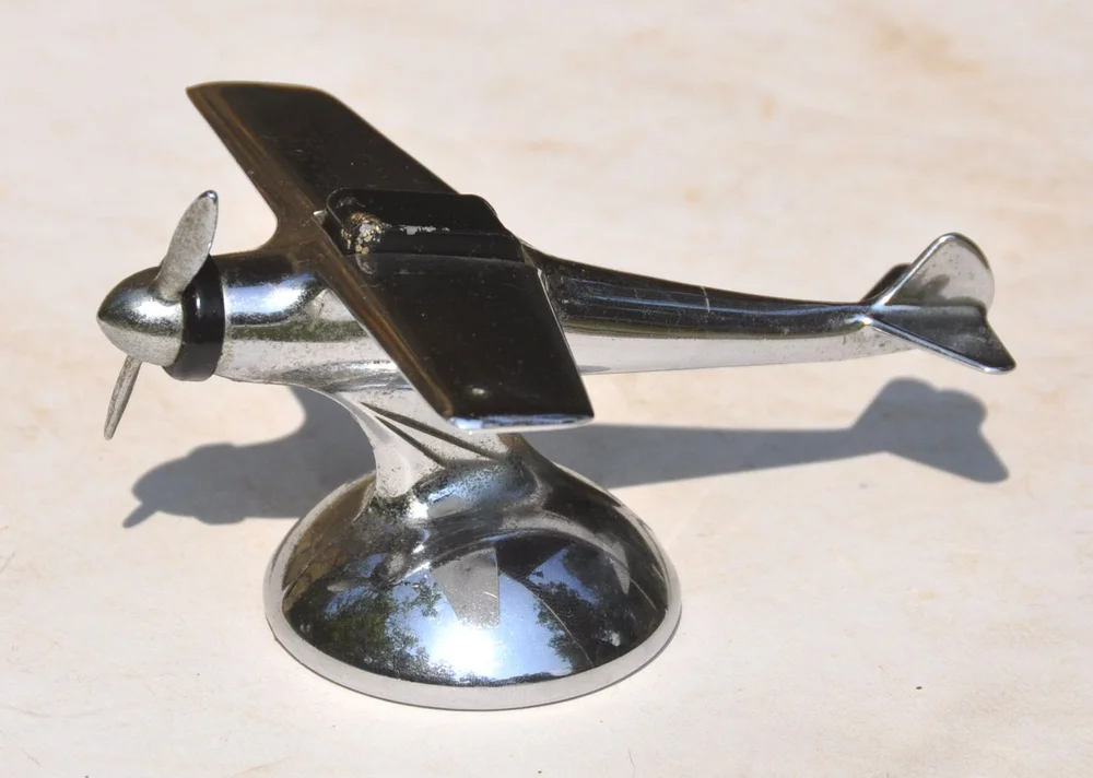 airplane cigarette lighter chromed AIRPLANE Desk Lighter. A Great Lighter — Antiques from The Retreat