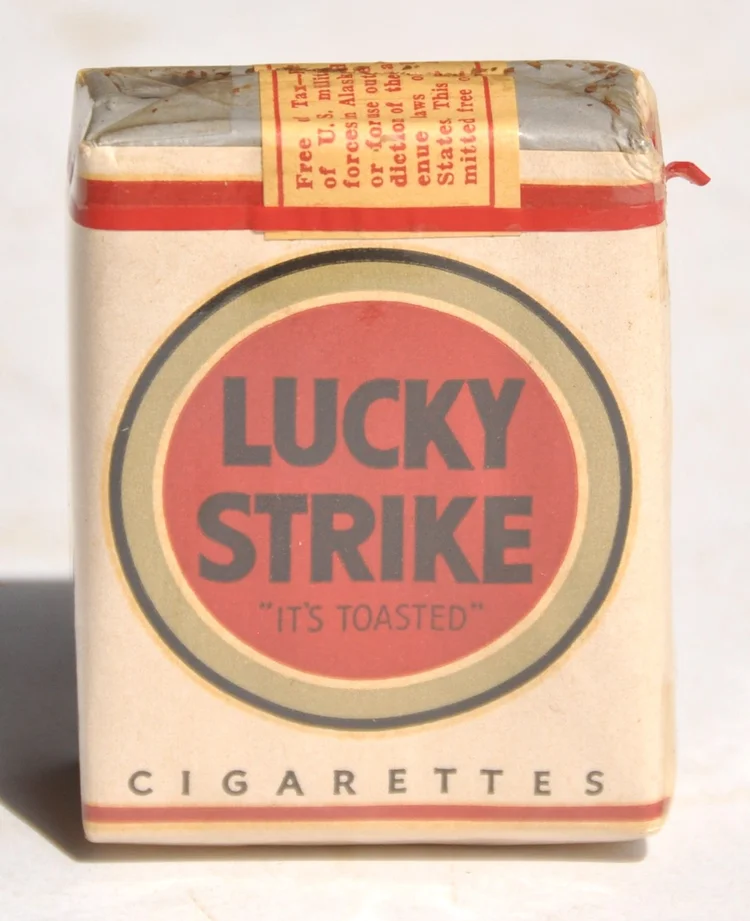 full pack of LUCKY STRIKE Cigarettes, Sealed, WW2, 
