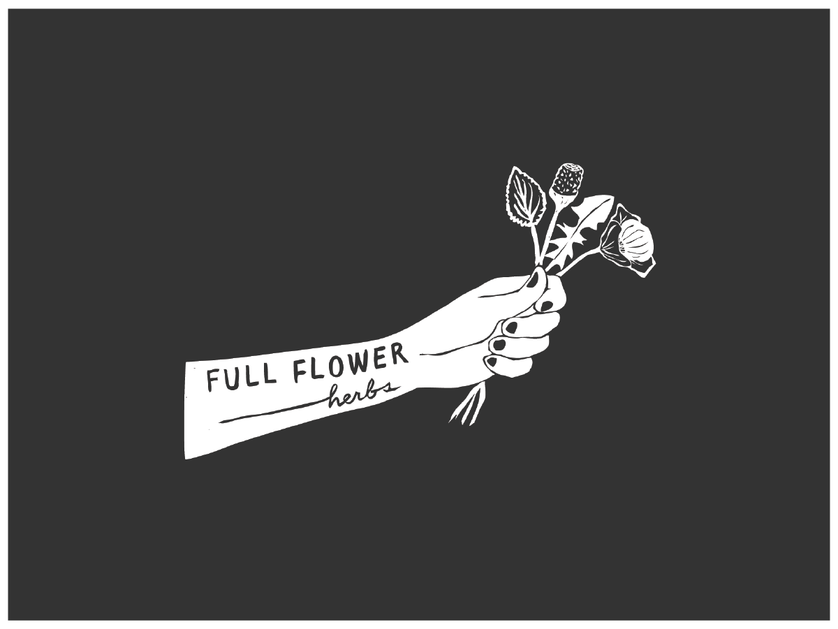 Concise Logo for Full Flower Herbs