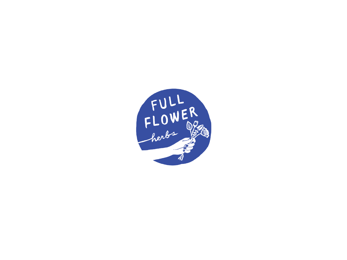 Inverted Logo for Full Flower Herbs