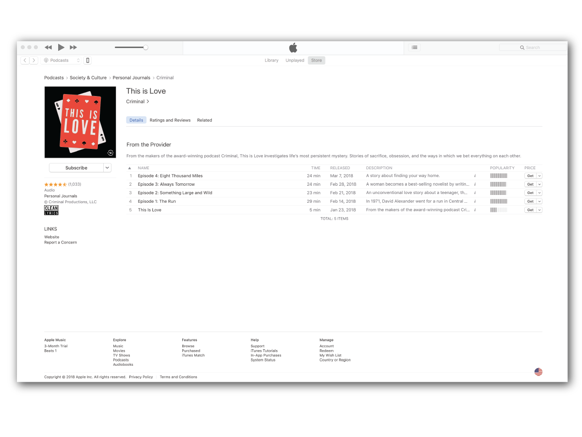 Logo on Itunes Page