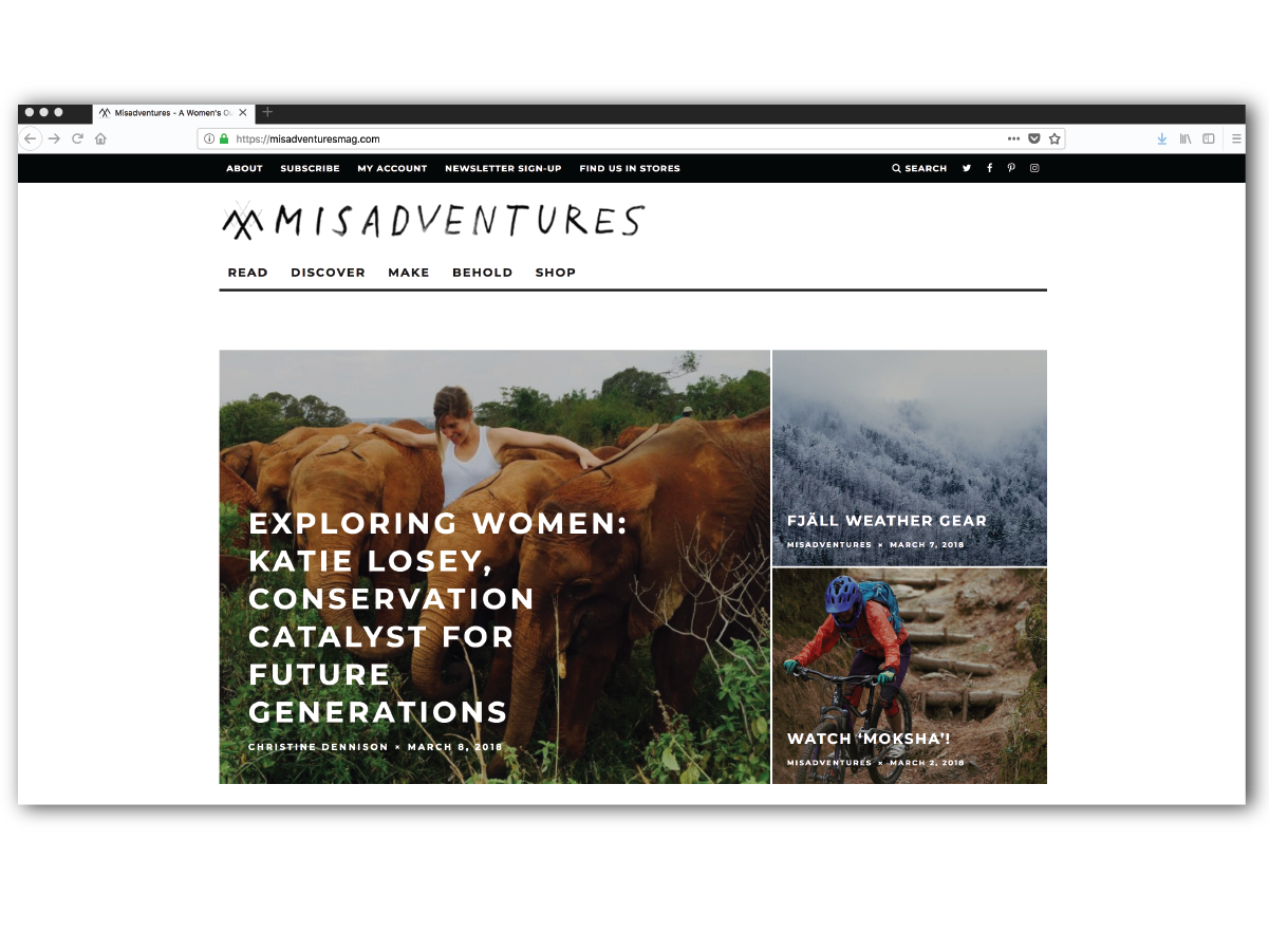 Misadventures.com with logo