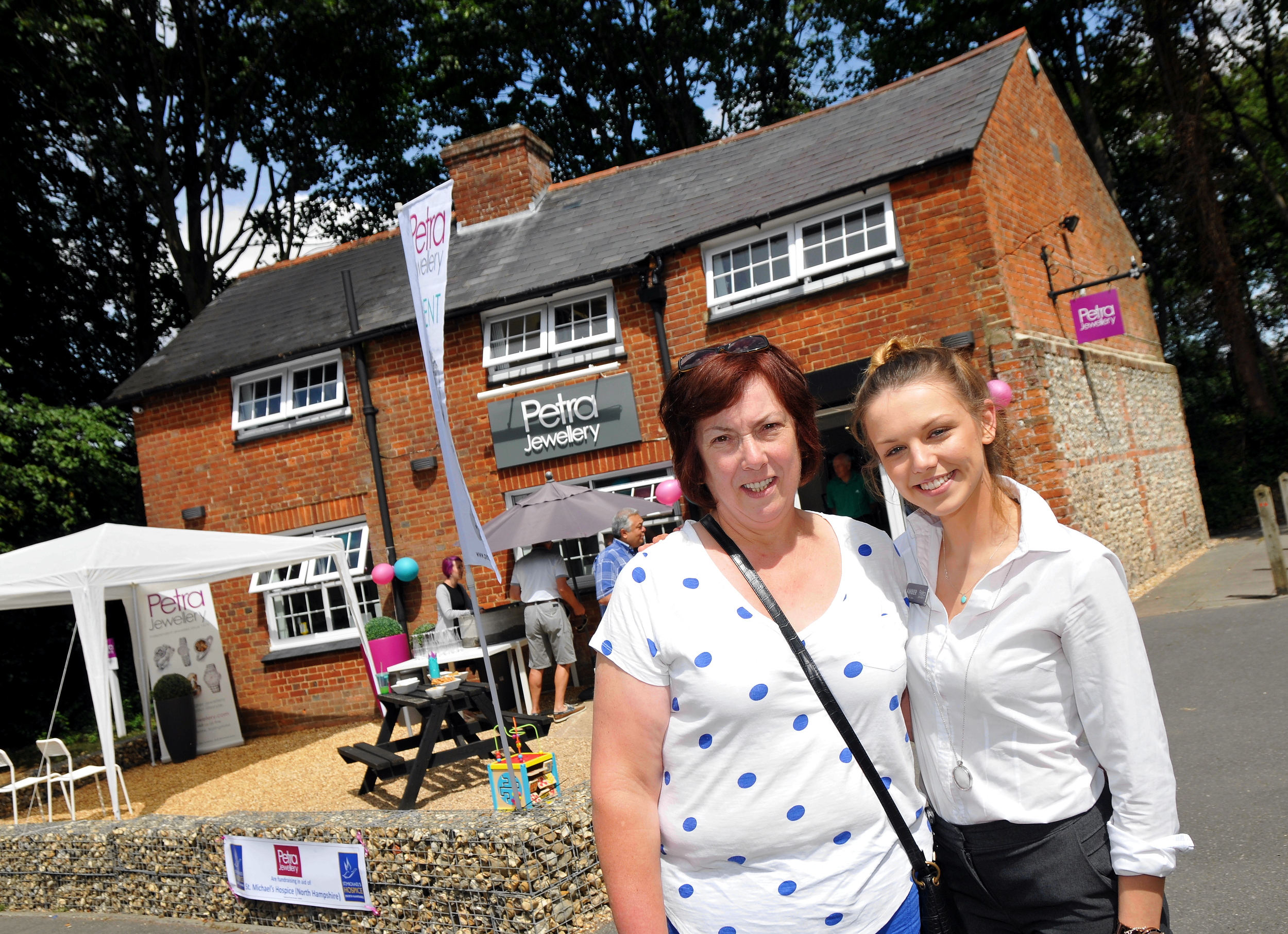 PETRA MARKETING ASSISTANT AMBER WITH HER GRANDMOTHER, WHO PREVIOUSLY LIVED IN THE NEW SHOP PREMISES.