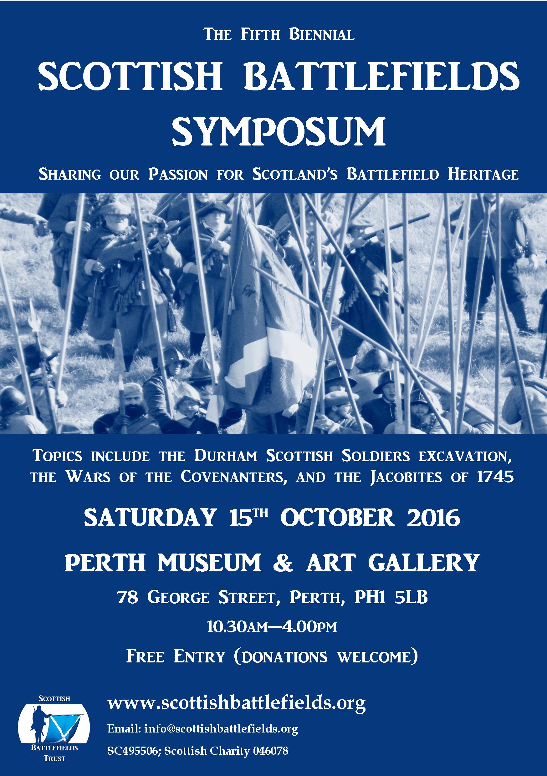 Scottish Battlefields Symposium coming soon to Perth