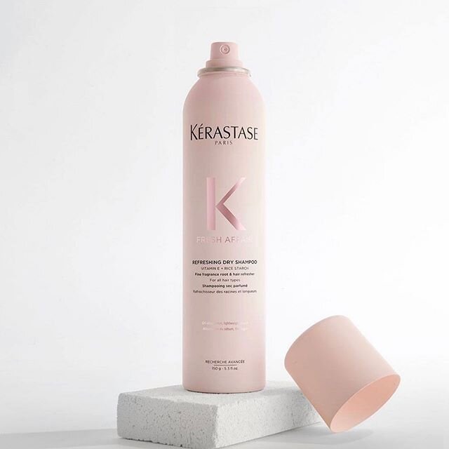 All your dreams in one bottle!! New @kerastase_official Fresh Affair...the 24 hour, lightly scented dry shampoo. Skip a day of shampooing. Hell, right now skip 5! You will look and feel fresh for 24 hrs with this little miracle!! Available now for po