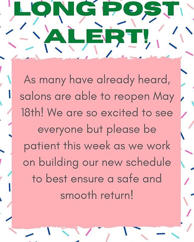 This is a lot of info, and each client will get an email detailing all that you need to know for your appointment! We are excited to be seeing each one of you soon!
.
.
.
#sixpencesalonandspa #greenvillesalon #greenvillestylist #yeahthatgreenvillehai