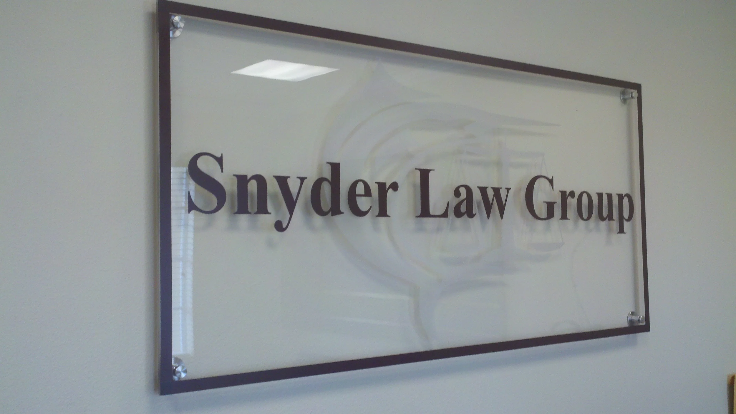 Acrylic Panel with Standoffs