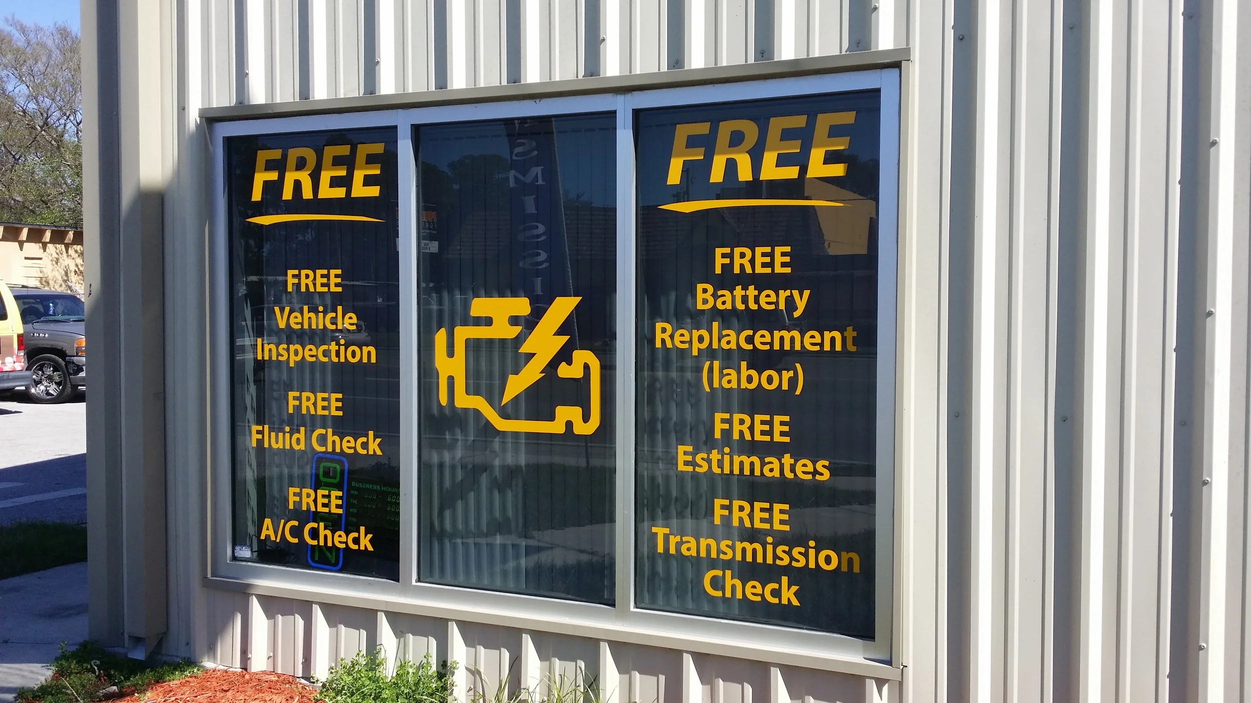 Vinyl Window Lettering