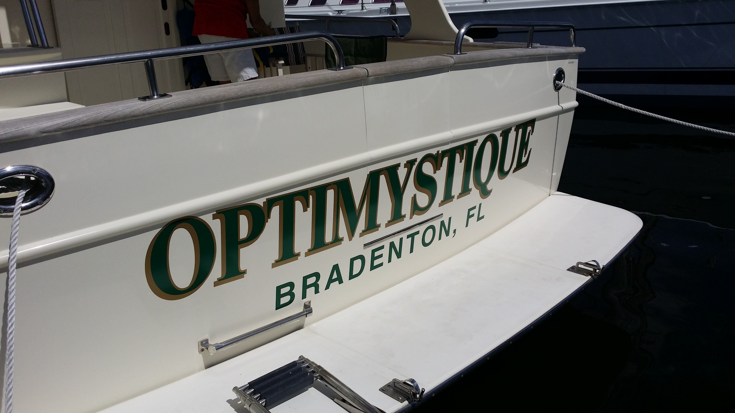 Transom Lettering
