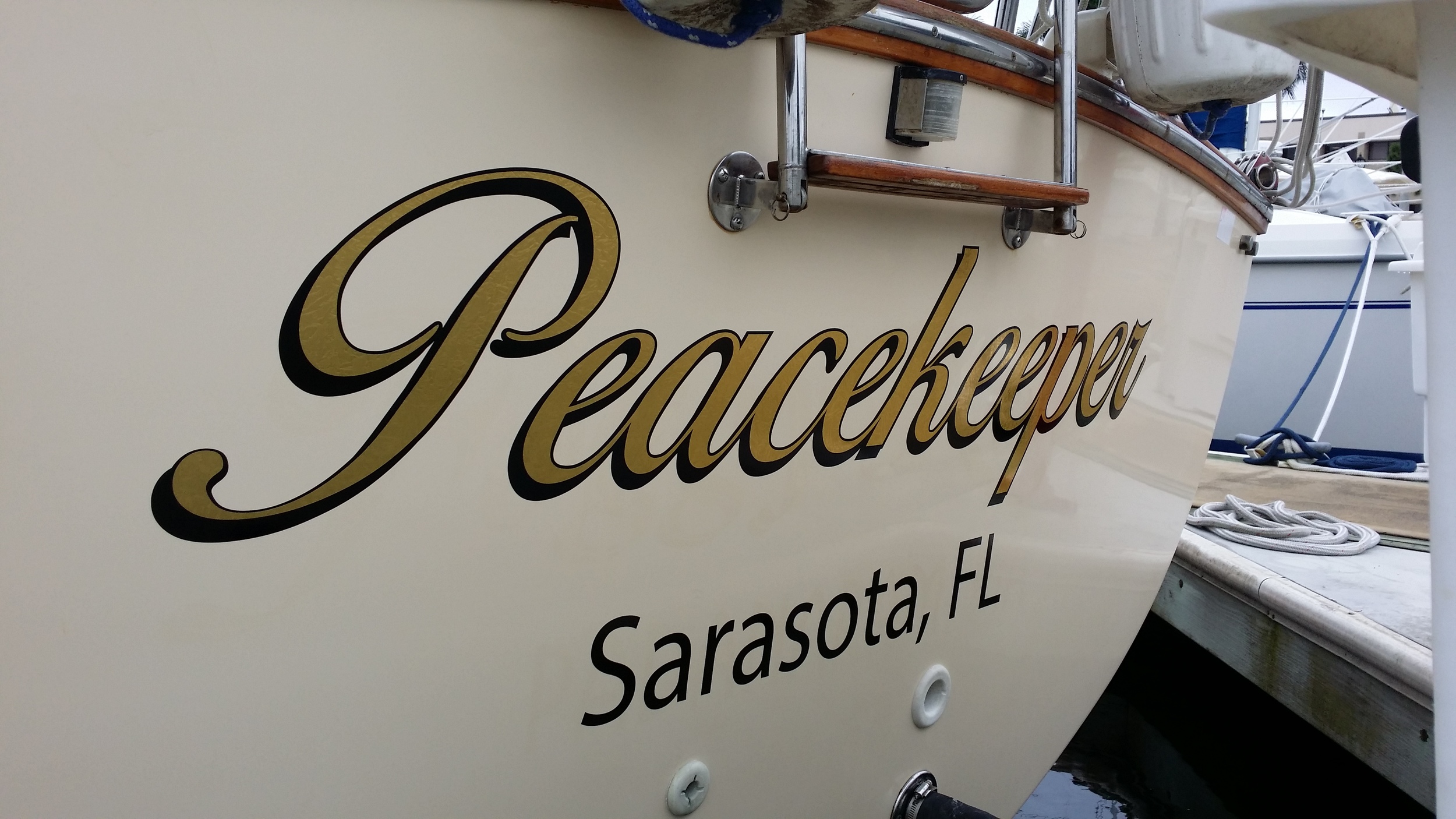 Transom Lettering