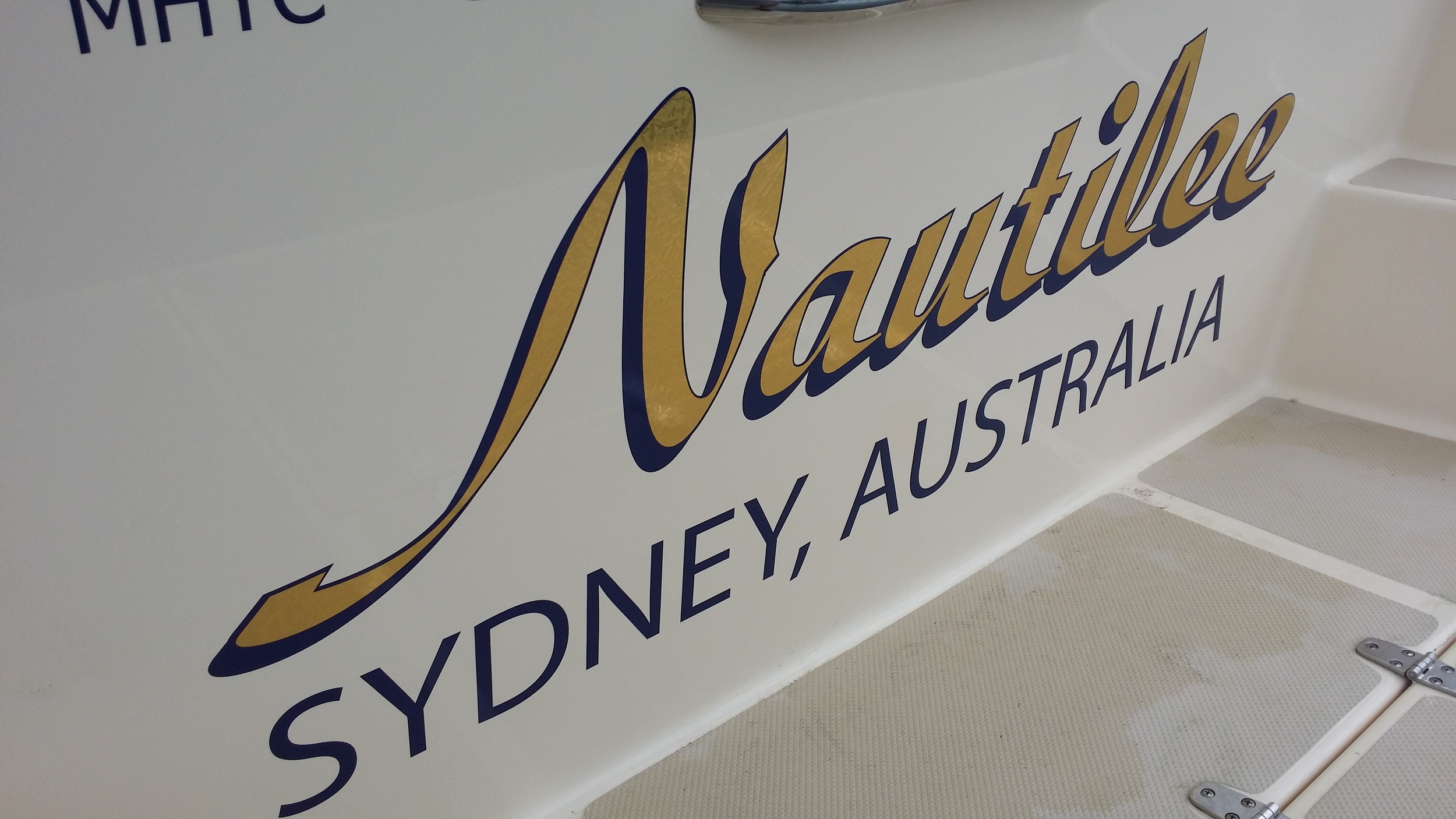 Transom Lettering