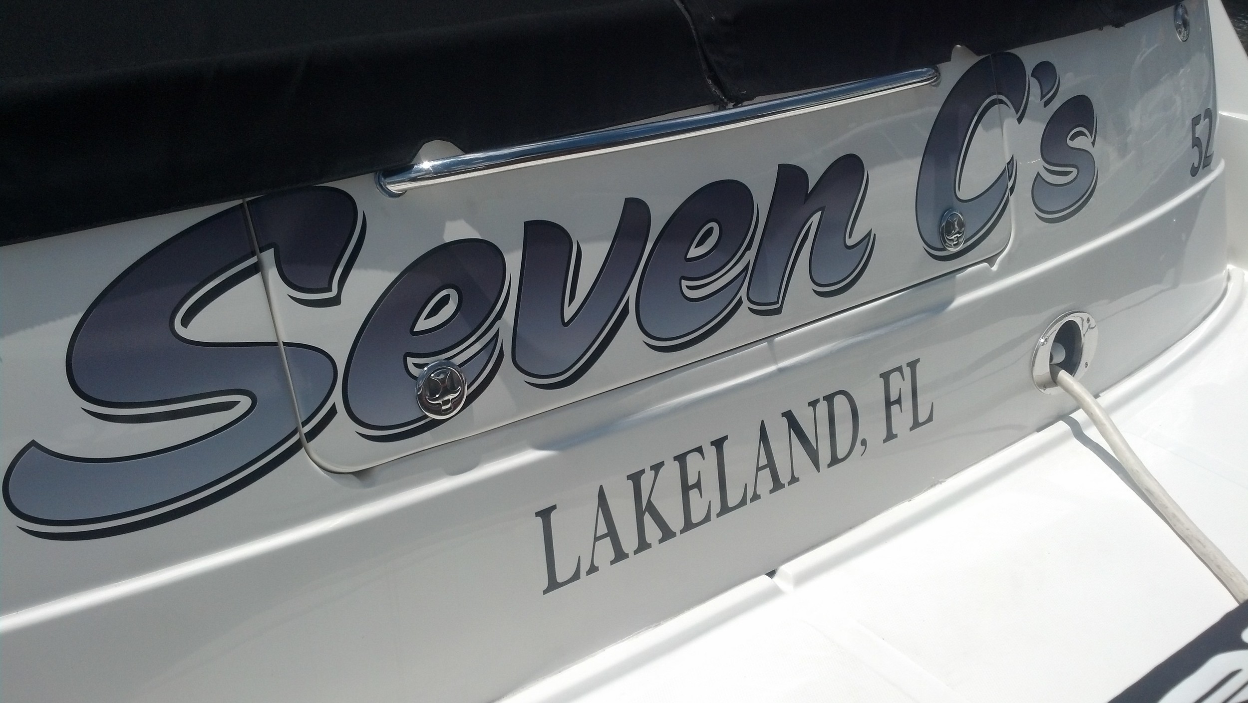 Transom Lettering