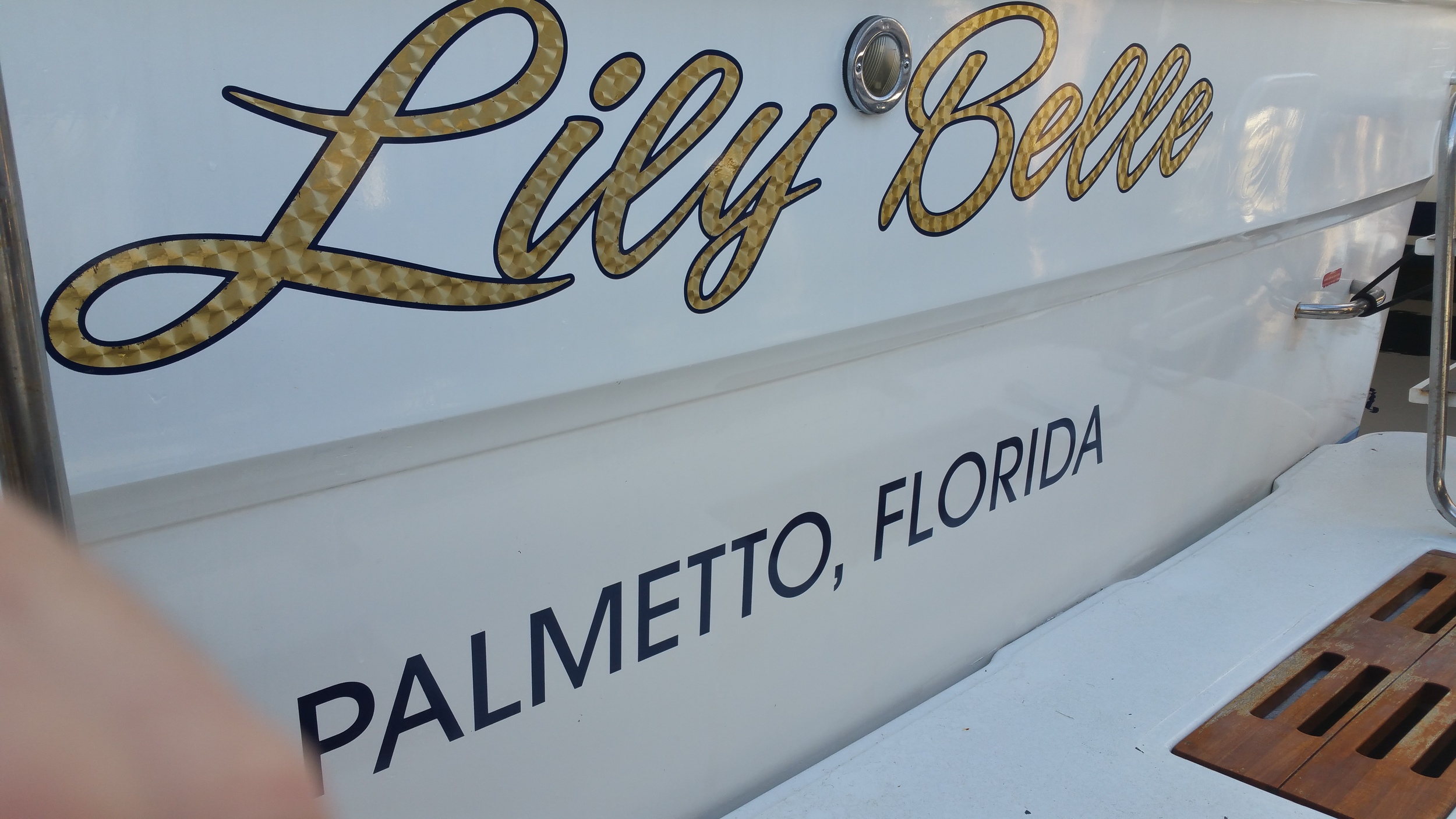 Transom Lettering