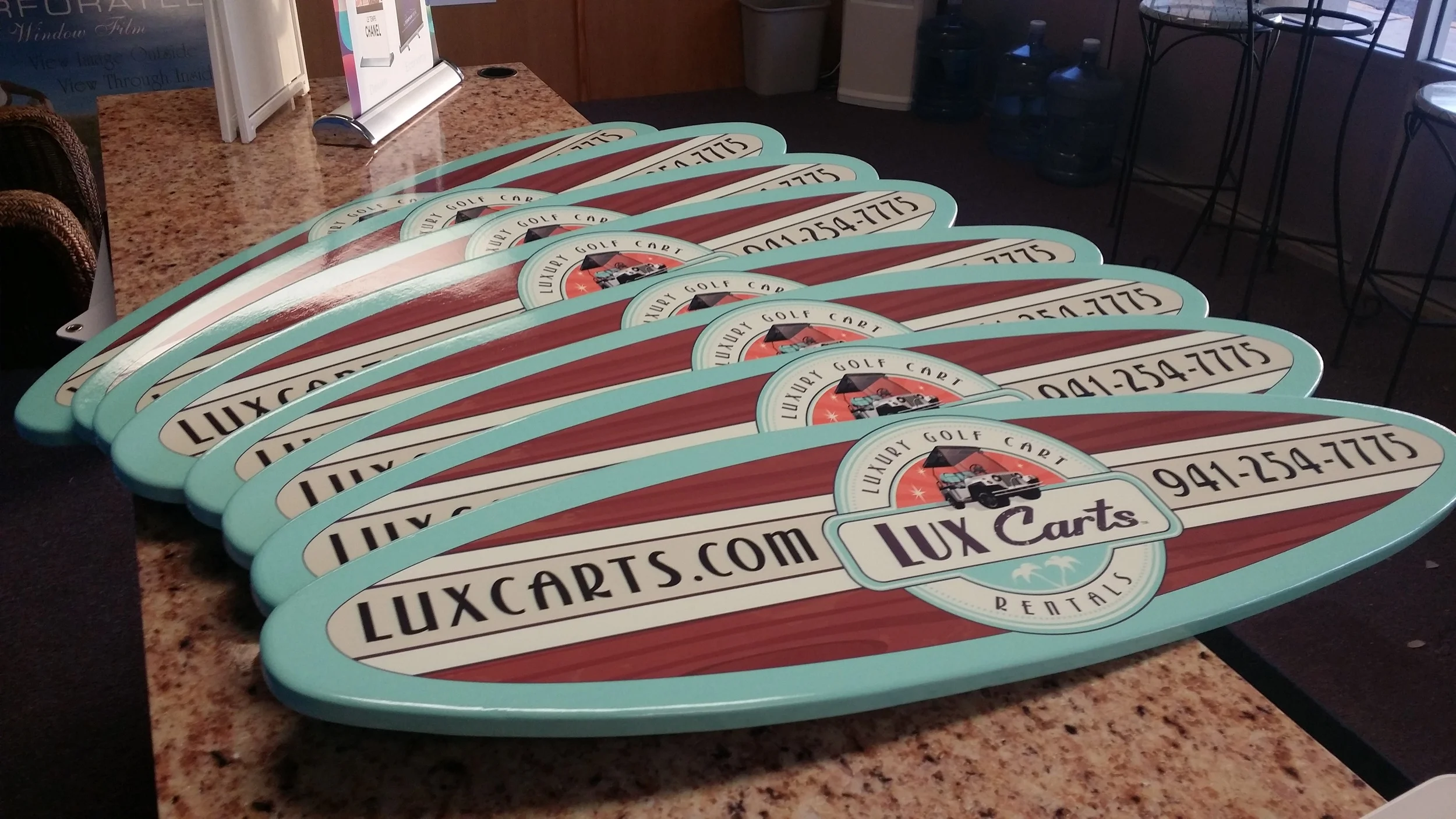Advertising Surfboards