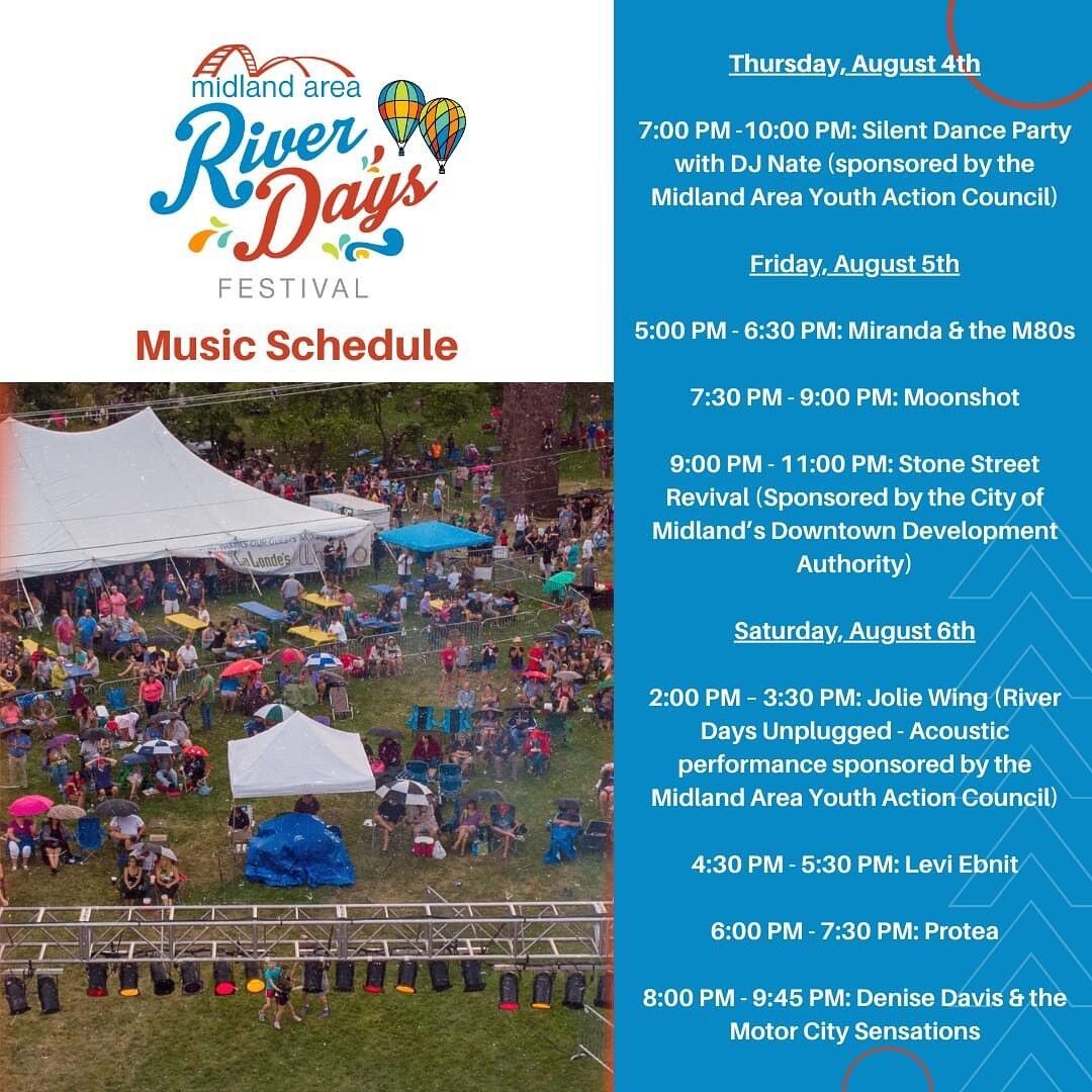 Free music - that's the post. See you at River Days!