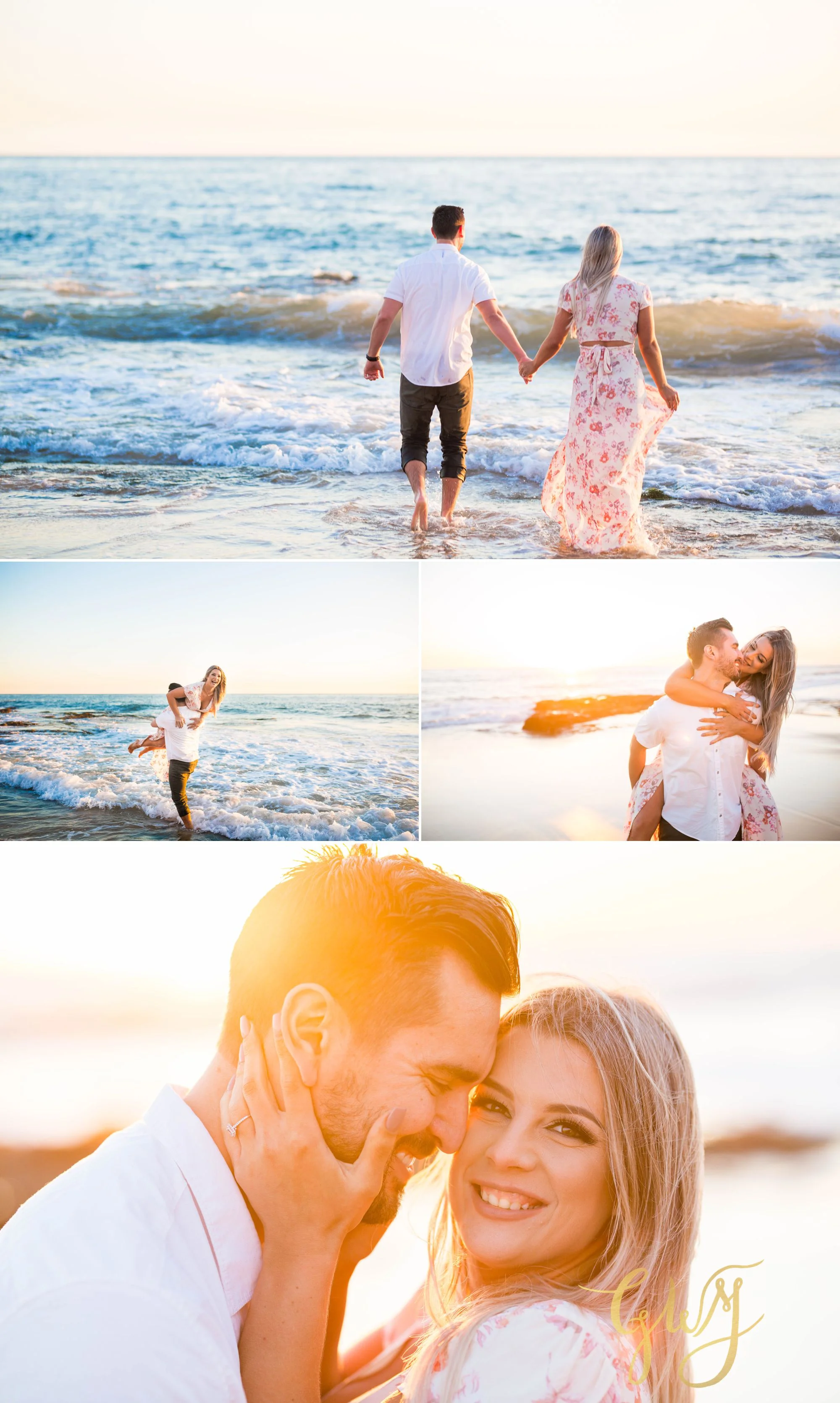 Christien + Crystal Back Bay Newport Crystal Cove Reef Point Sunset Engagement Portrait Session by Glass Woods Media 19.jpg