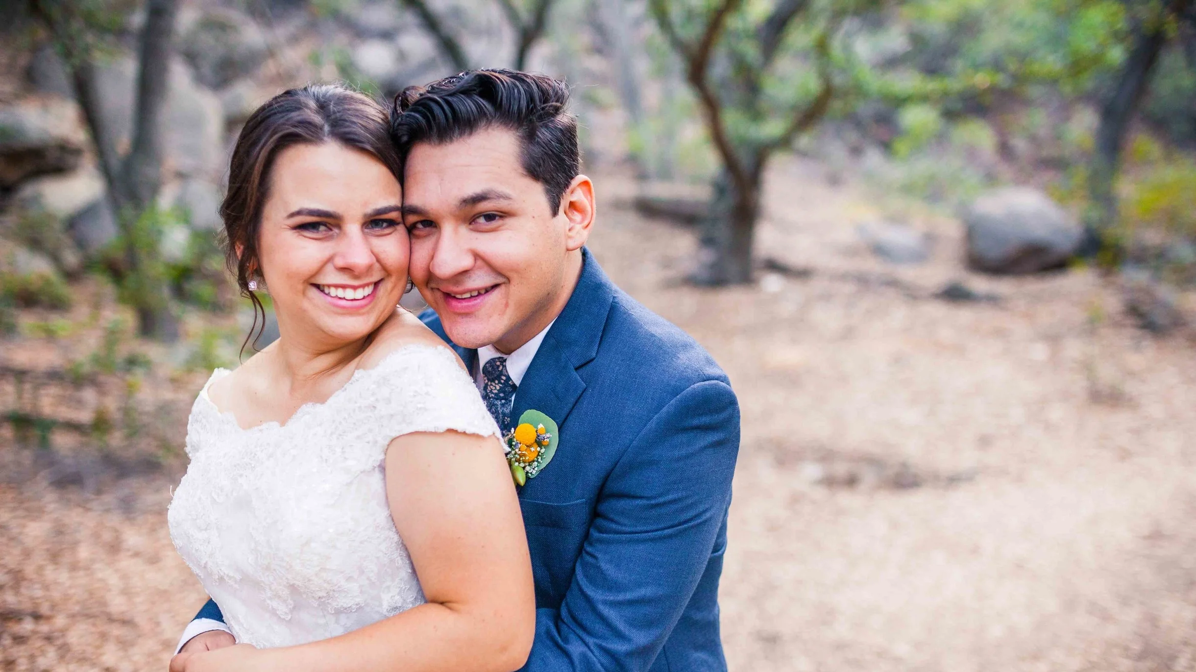 Hannah + Lorenzo's Secluded Garden Estate Wedding