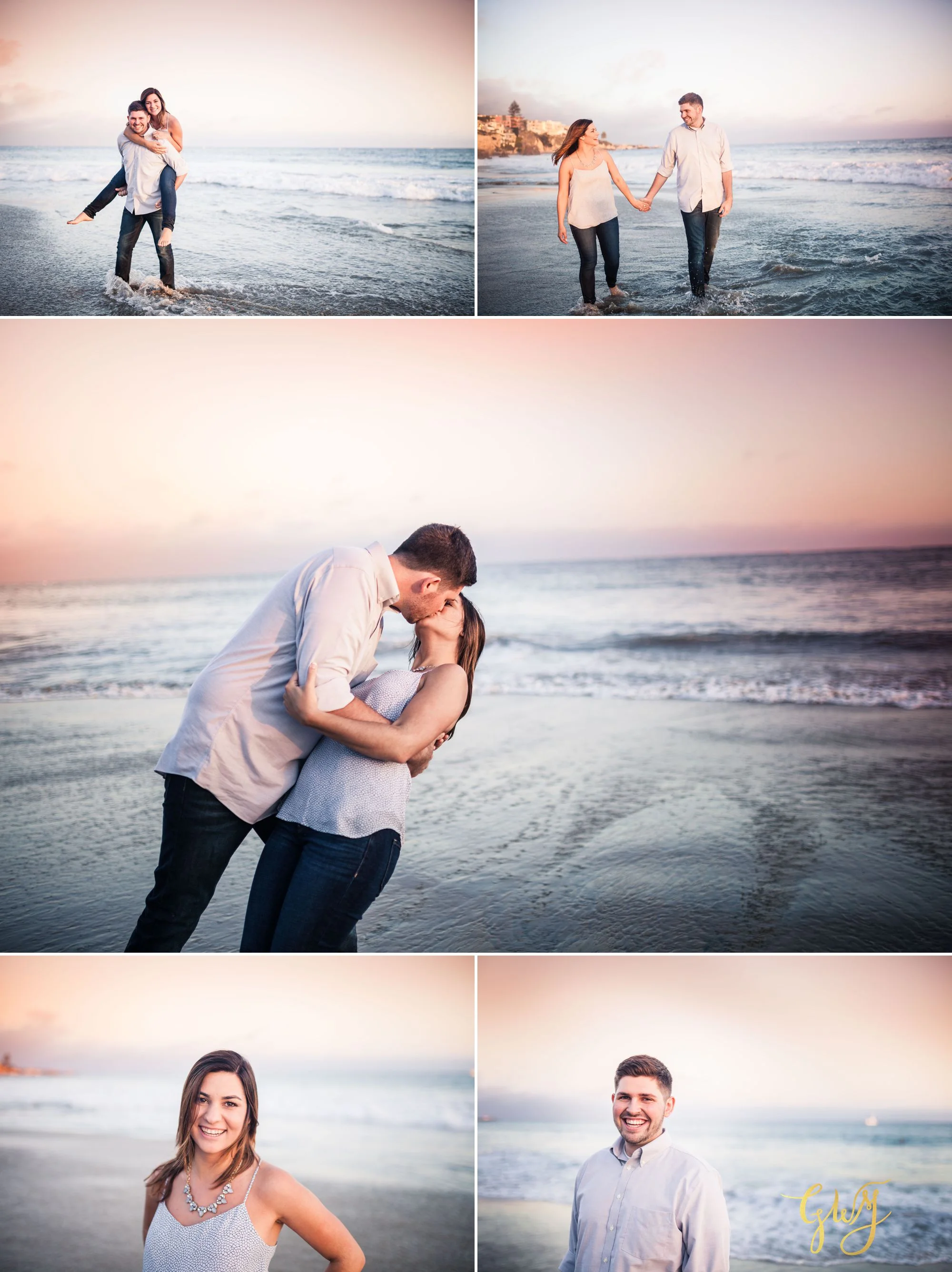 Allison + Jared Oak Canyon Nature Center Corona Del Mar Beach Sunset by Glass Woods Media 13.jpg