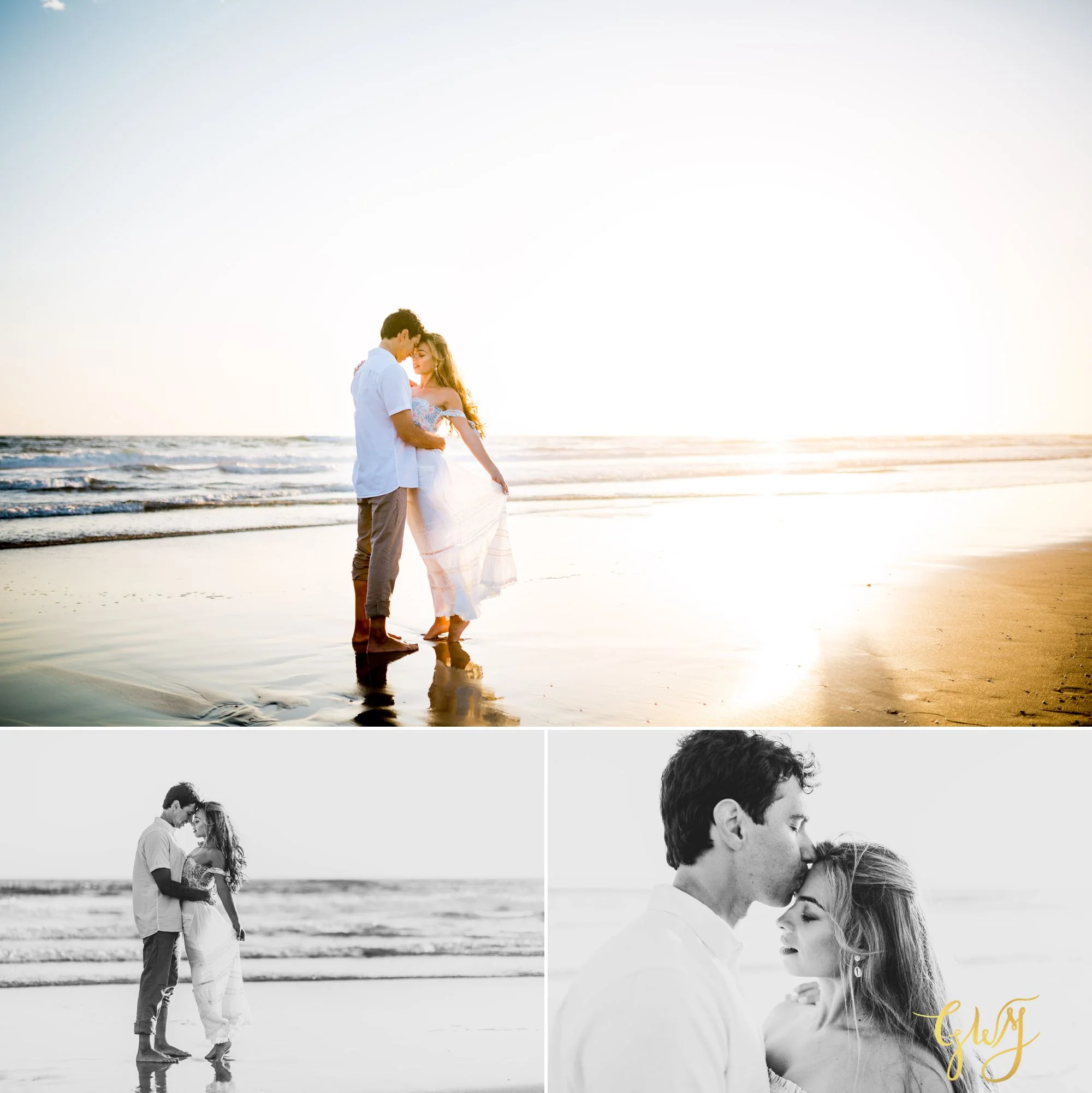 Felipe + Isabella Huntington Beach Summer Sunset Engagement Session by Glass Woods Media 22.jpg