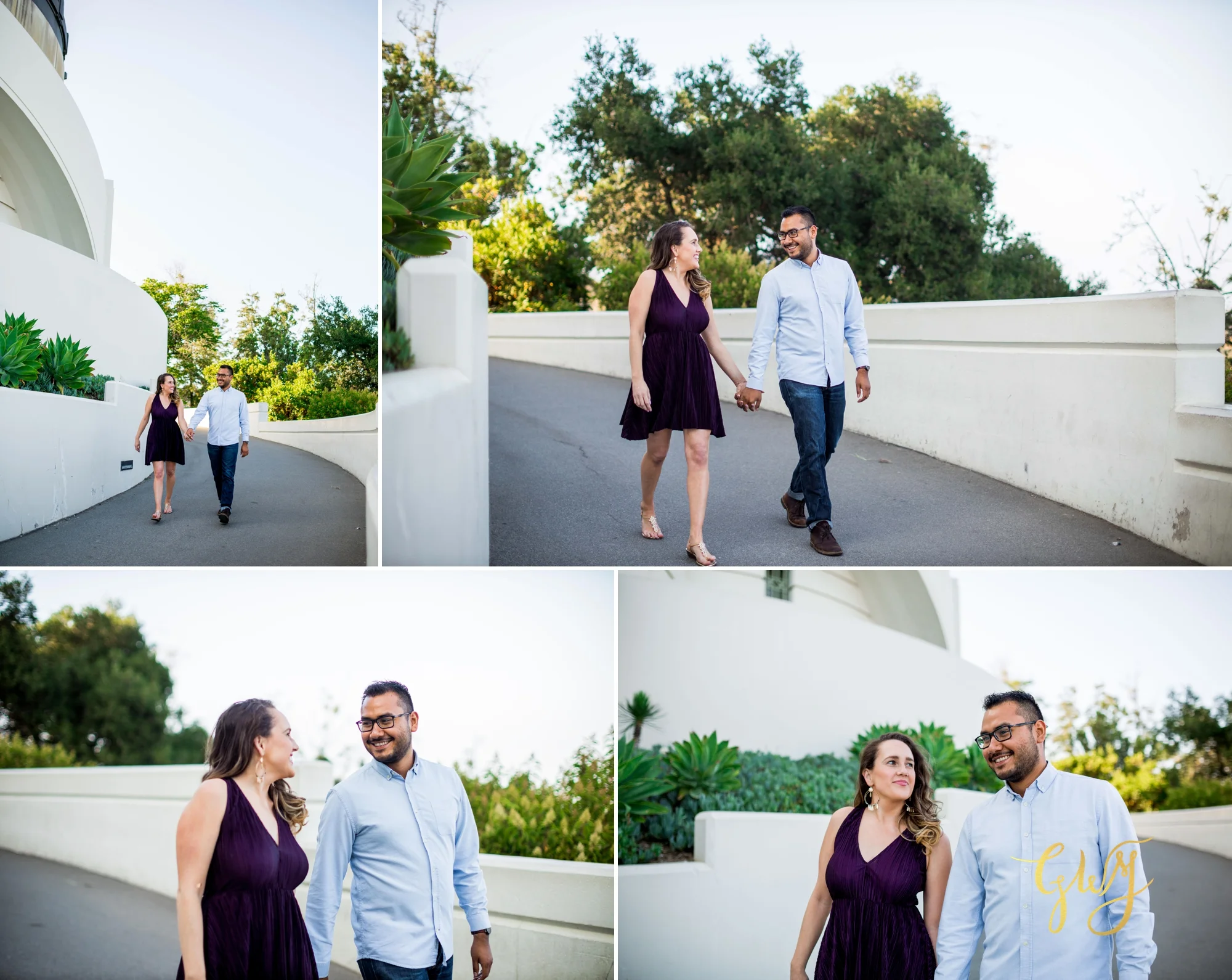 Emily + Gilbert's Griffith Observatory LA Dreamy Sunset Engagement Session by Glass Woods Media 3.jpg